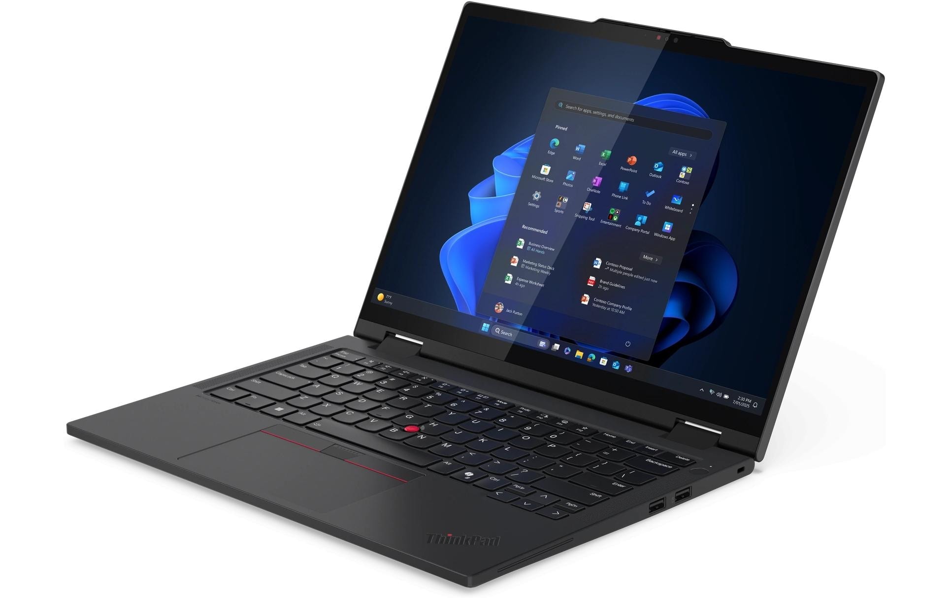 Lenovo Notebook »ThinkPad T14s 2-in-1 G1«, / 14 Zoll, Intel, Core Ultra 7, Intel Graphics, Active Pen Support, Webcam