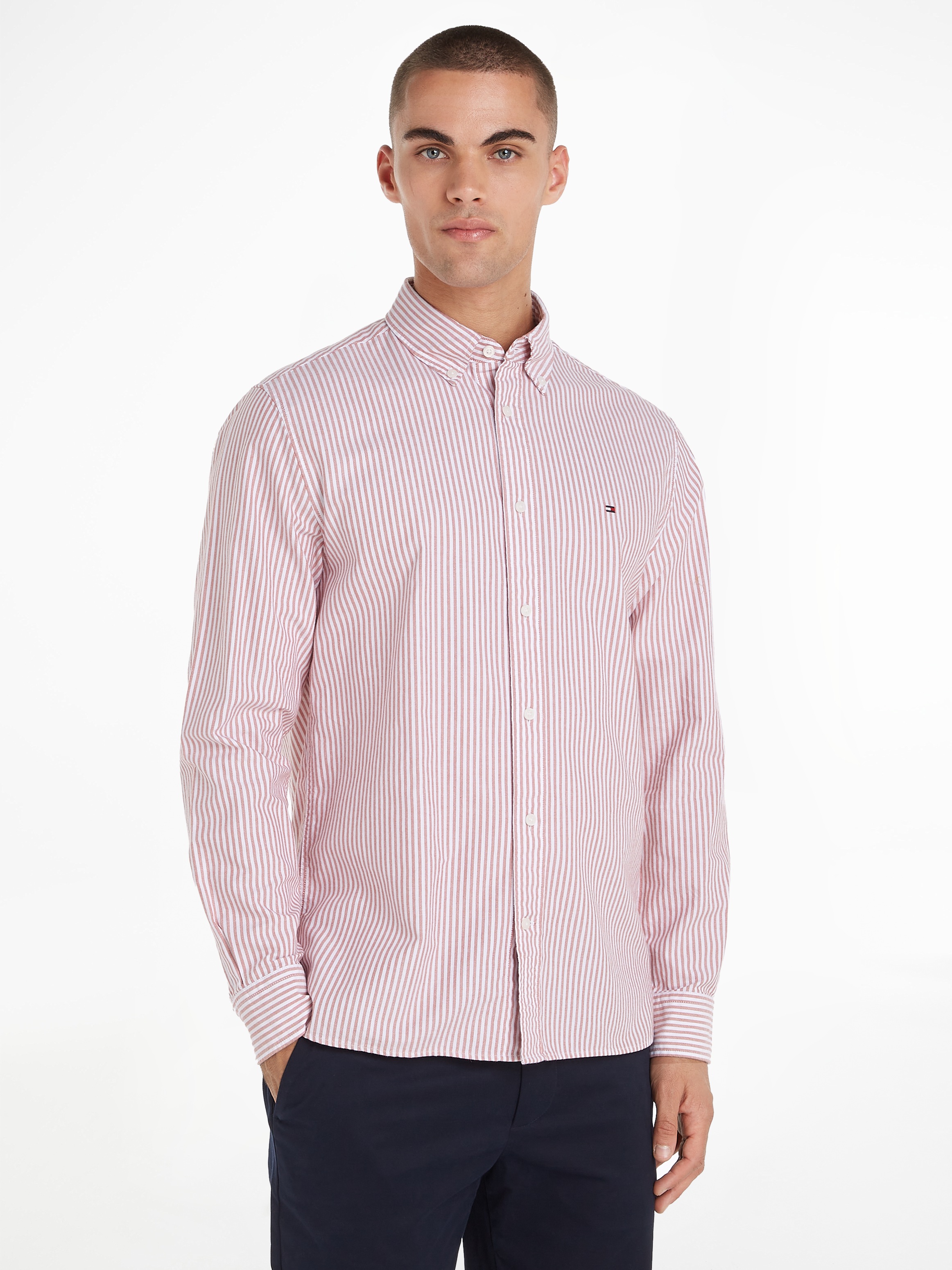 Tommy Hilfiger Langarmhemd »HERITAGE OXFORD STRIPE RF SHIRT«