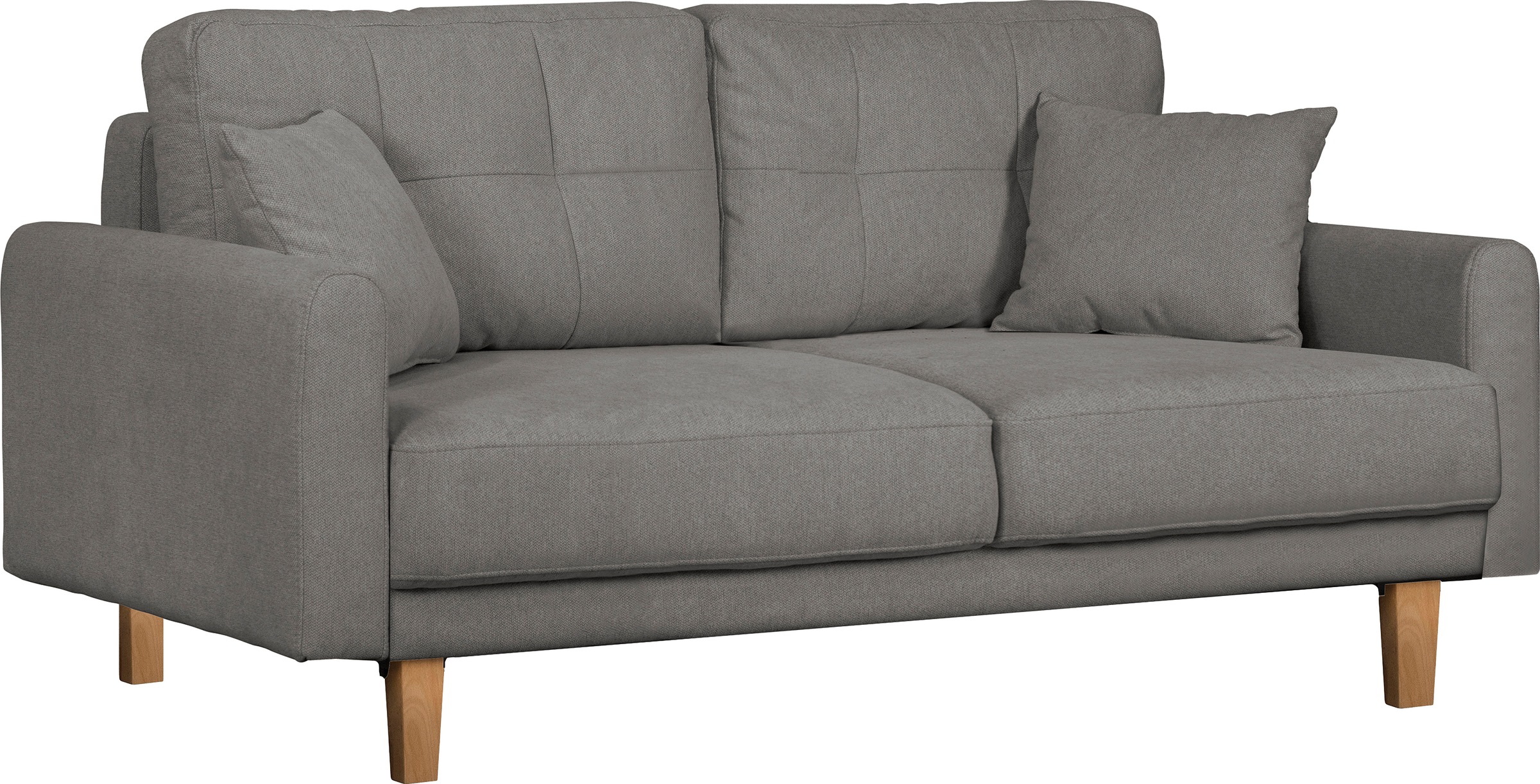 Home affaire 2-Sitzer »TRIPLO mit Wellenunterfederung, Masse B/T/H: 165/100/89 cm«, Sofa mit Steppung im Rückenbereich, incl. Rückenkissen und Zierkissen