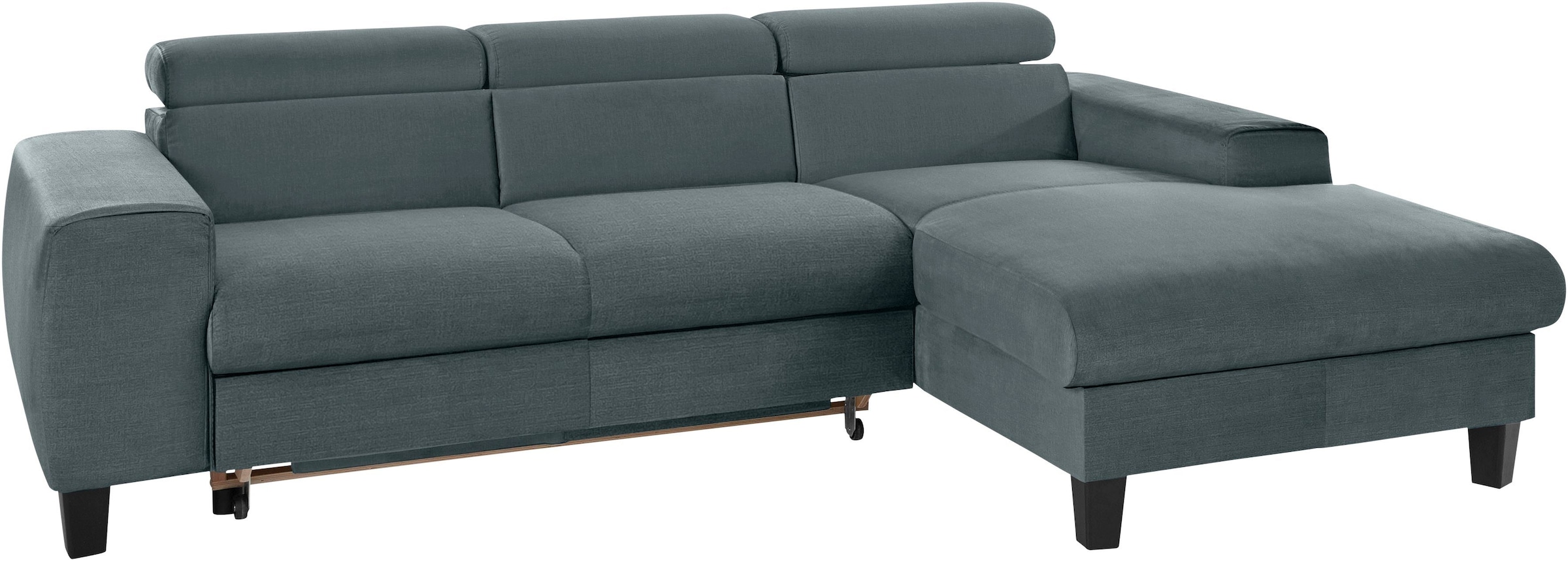 COTTA Polstergarnitur »Morven L-Form«, (Set), Set bestehend aus: Ecksofa mit Kopfteilverstellung & Hocker