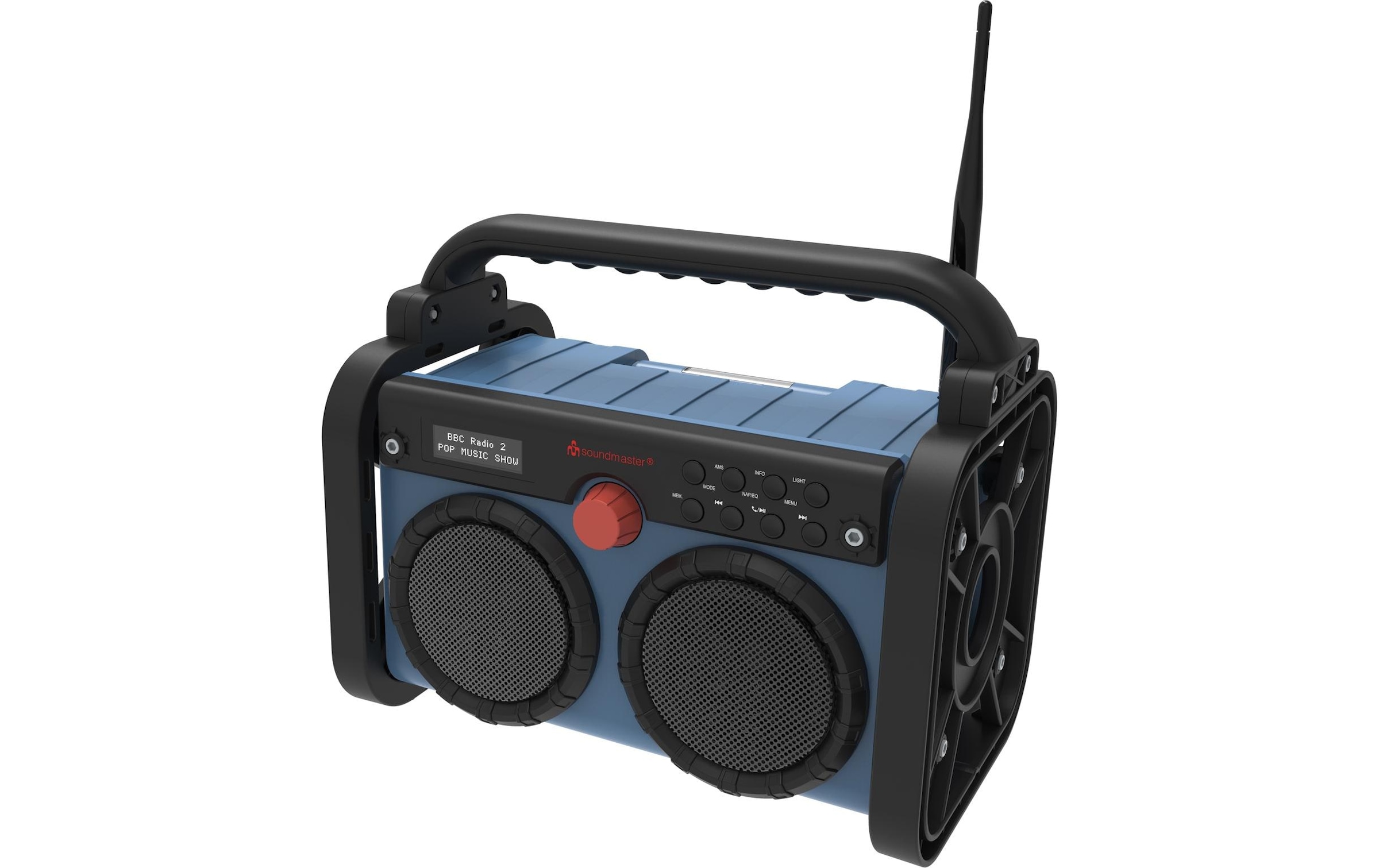 Soundmaster, Baustellenradio »DAB85BL« ( Digitalradio (DAB+) FM-Tuner ), blau, Radio Tuner: DAB+; FM