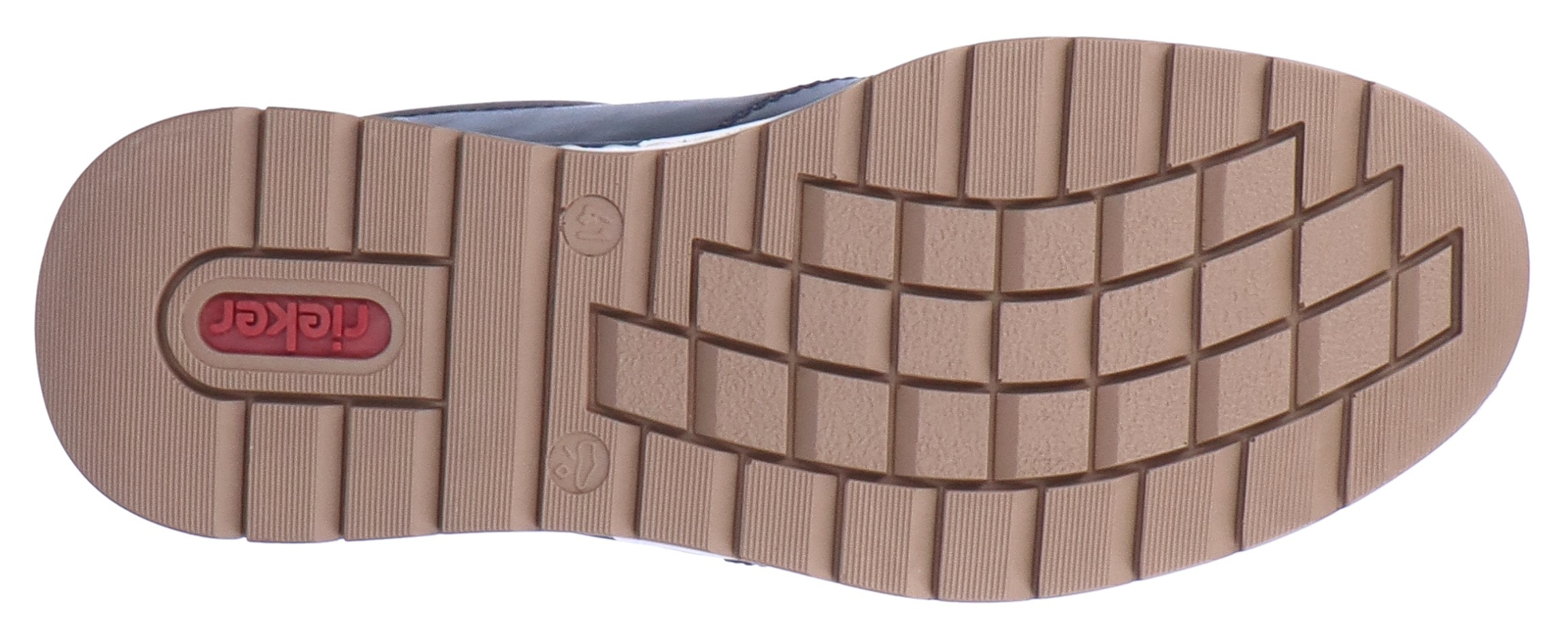 Rieker Sneaker, mit seitlichem Reissverschluss, Freizeitschuh, Halbschuh, Schnürschuh