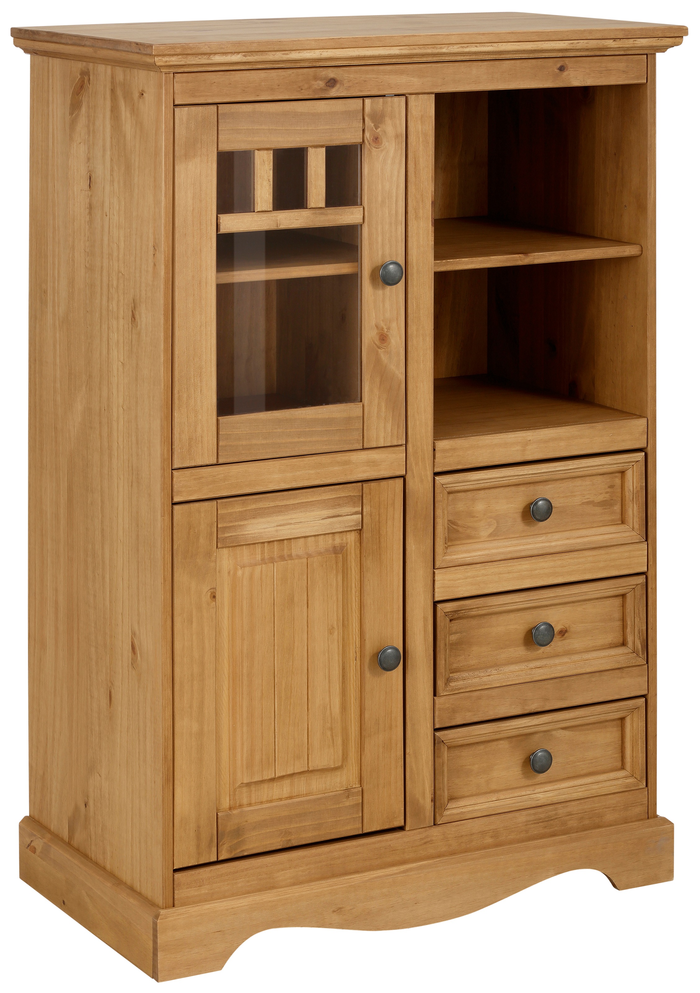 OTTO home Highboard "Melissa" Vitrine, Breite 80 cm