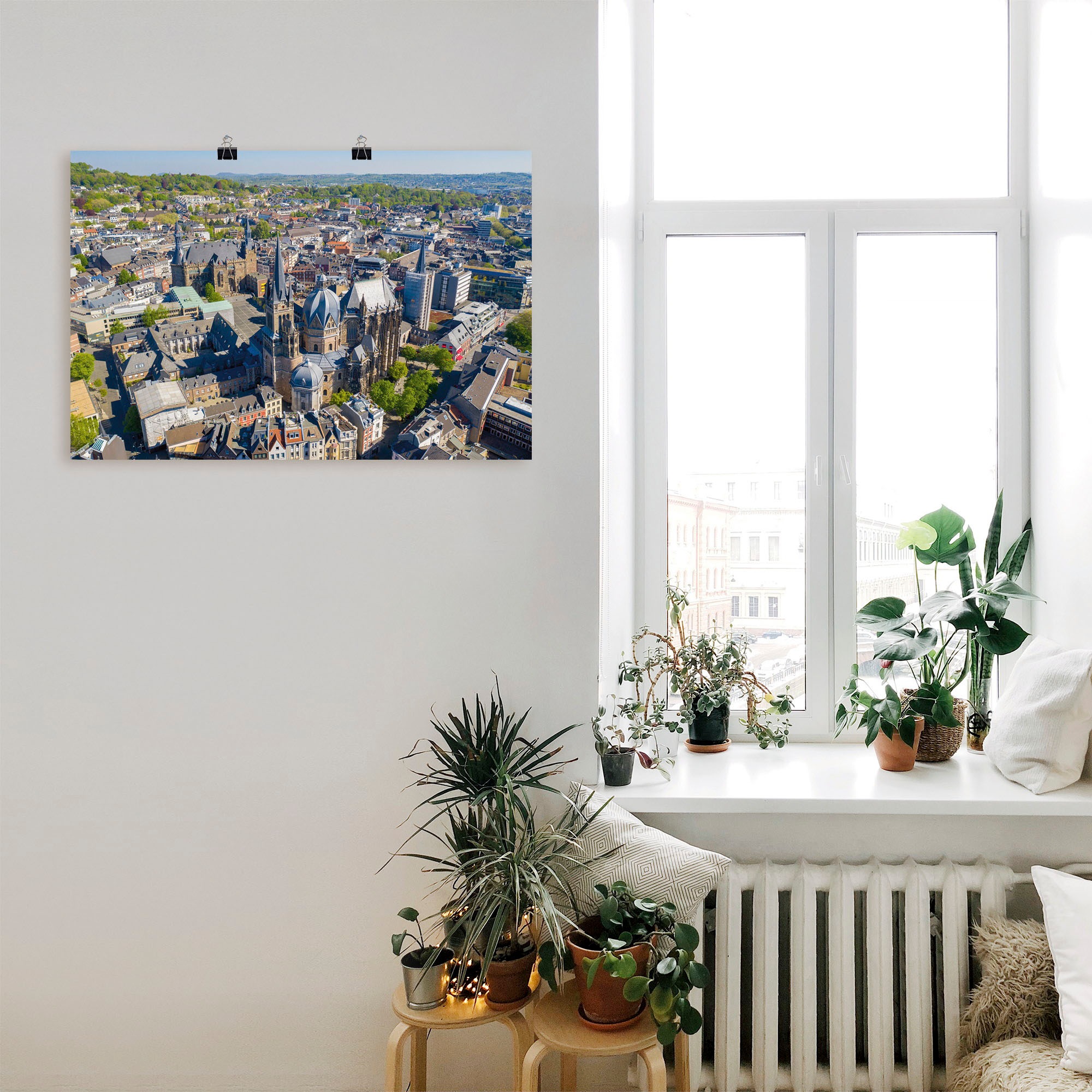 Artland Wandbild »Aachen im Frühling«, Aachen, (1 St.), als Alubild, Leinwandbild, Wandaufkleber oder Poster in versch. Grössen