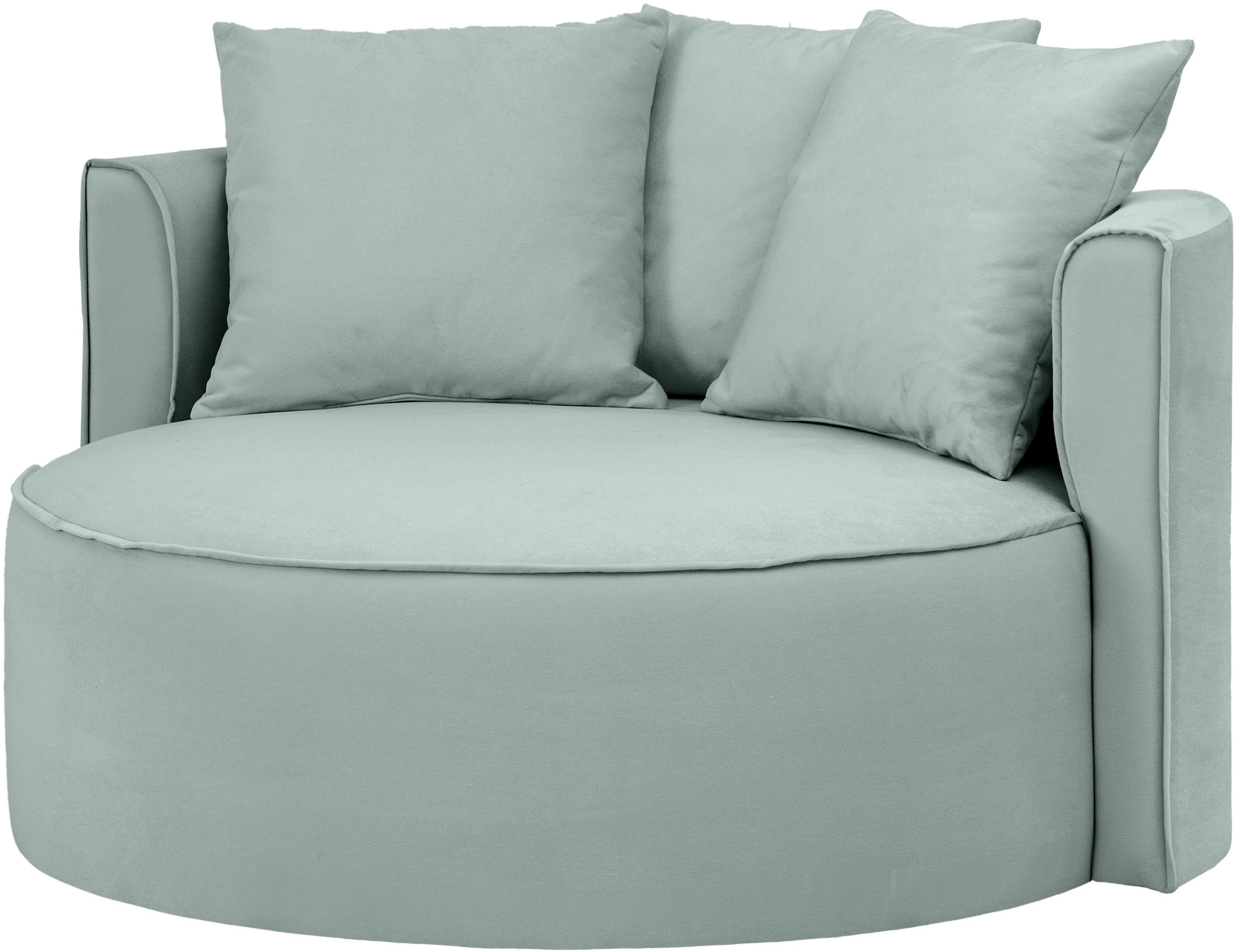 LeGer Home by Lena Gercke XXL-Sessel »Isalie, Lesesessel, Loveseat, inklusive Zierkissen«, extra grosse Sitzfläche, optional mit Hocker, Cord, Samt, Bouclé