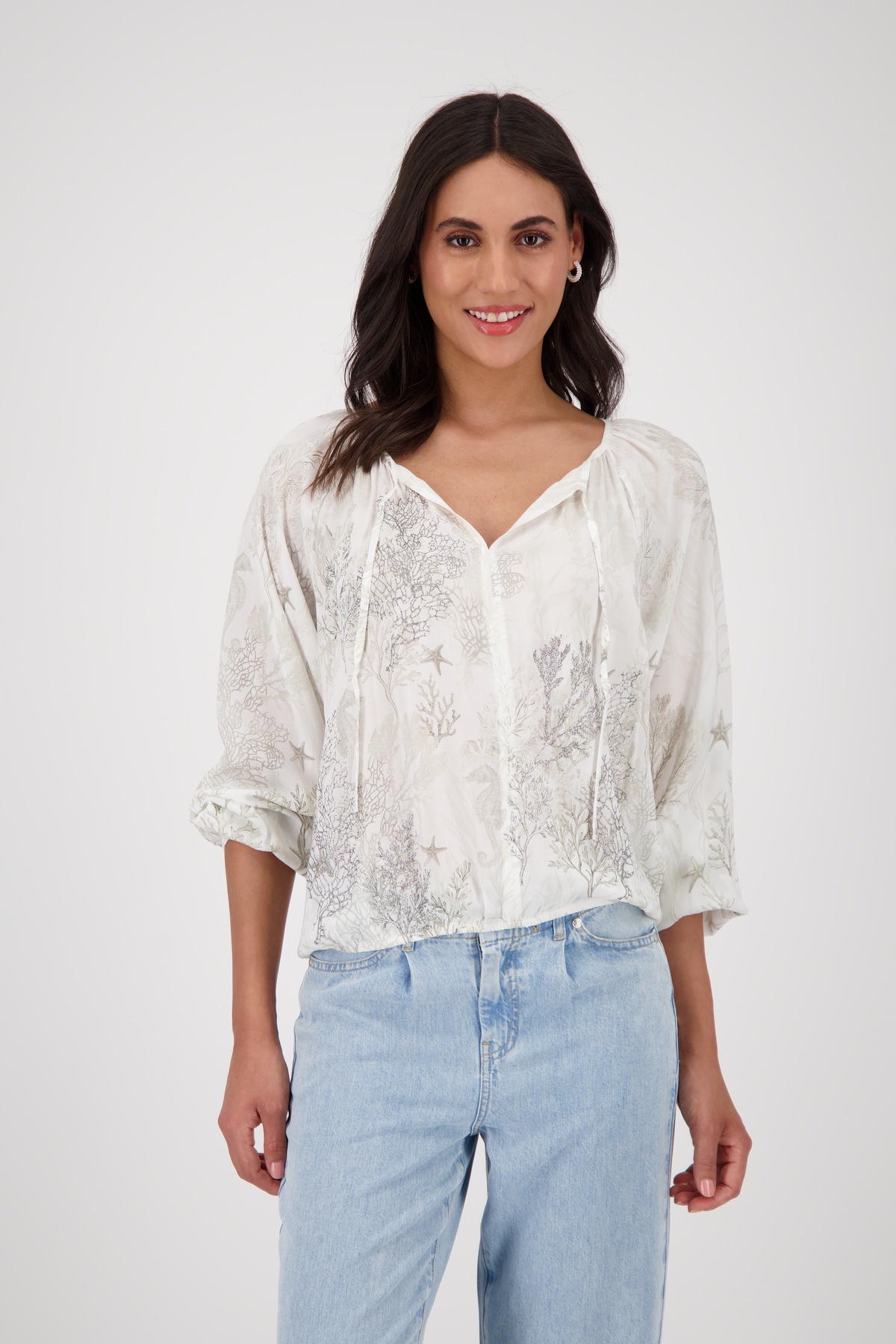 Monari Schlupfbluse mit Alloverprint