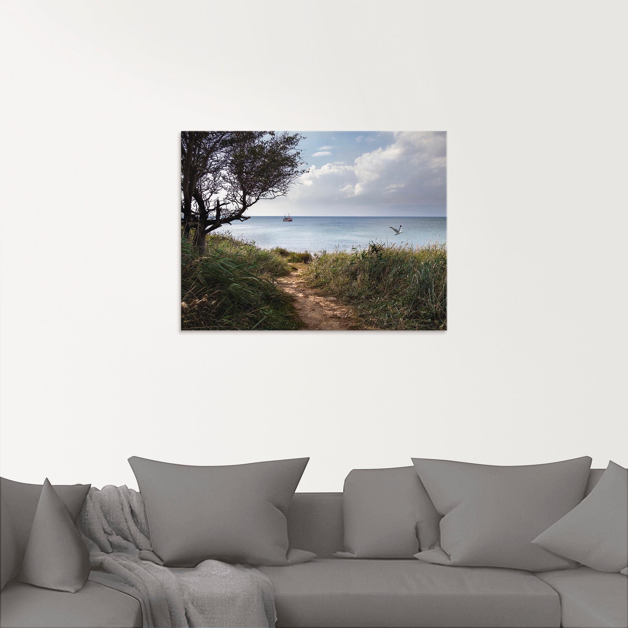 Artland Glasbild »Wege zum Meer....«, Gewässer, (1 St.), in verschiedenen Grössen