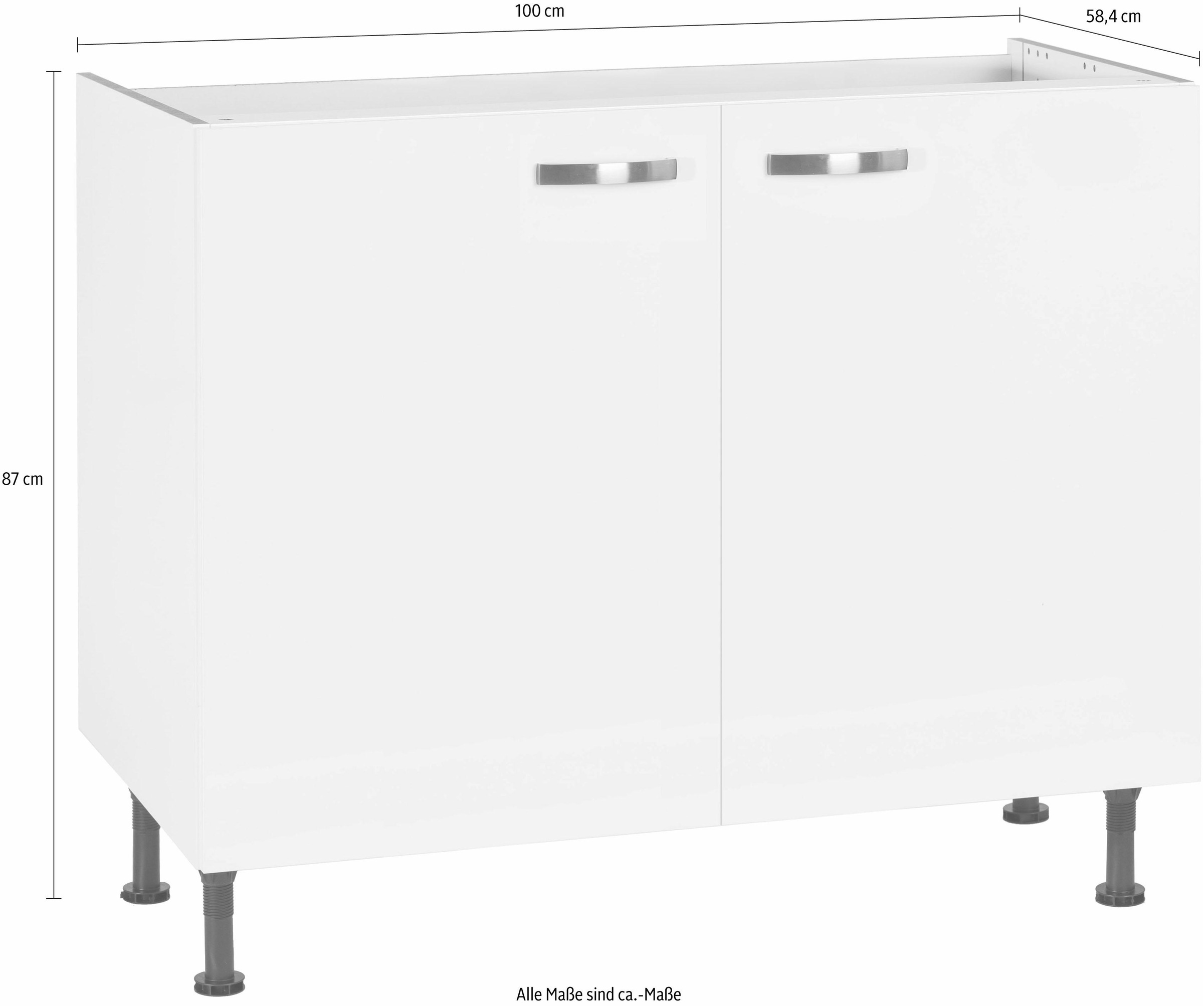 KOCHSTATION Spülenschrank »KS-Cara«, Breite 100 cm