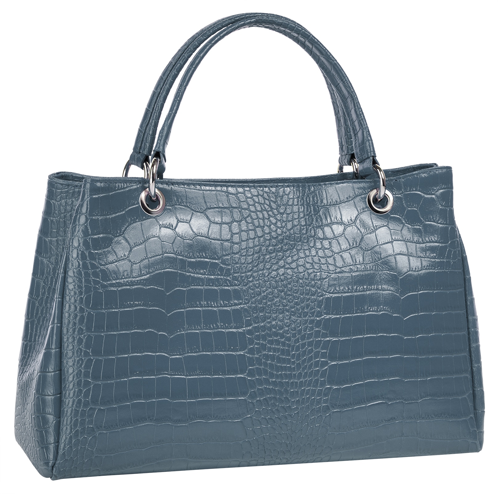 Cluty Henkeltasche, echt Leder, Made in Italy