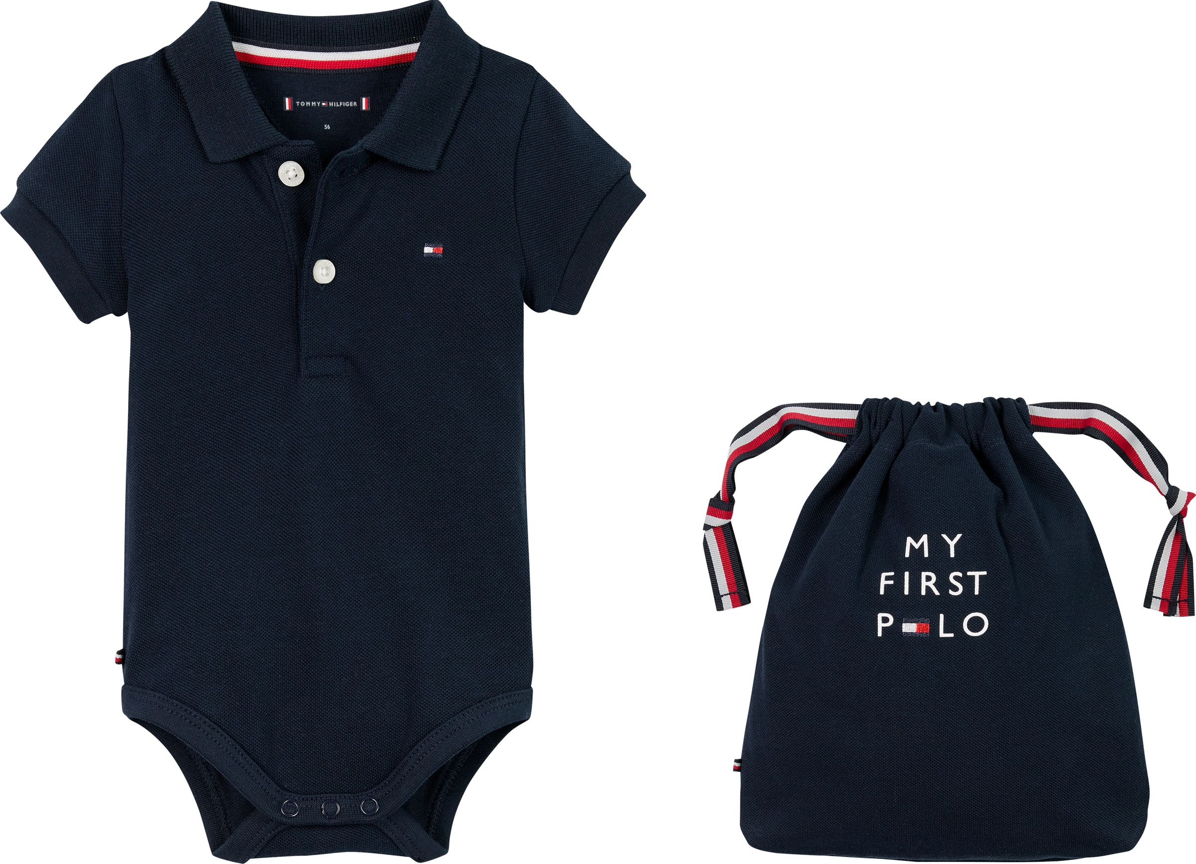 Tommy Hilfiger Neugeborenen-Geschenkset »POLO BODY GIFTPACK« Set, 2er, 2 Stk. mit Polokragen
