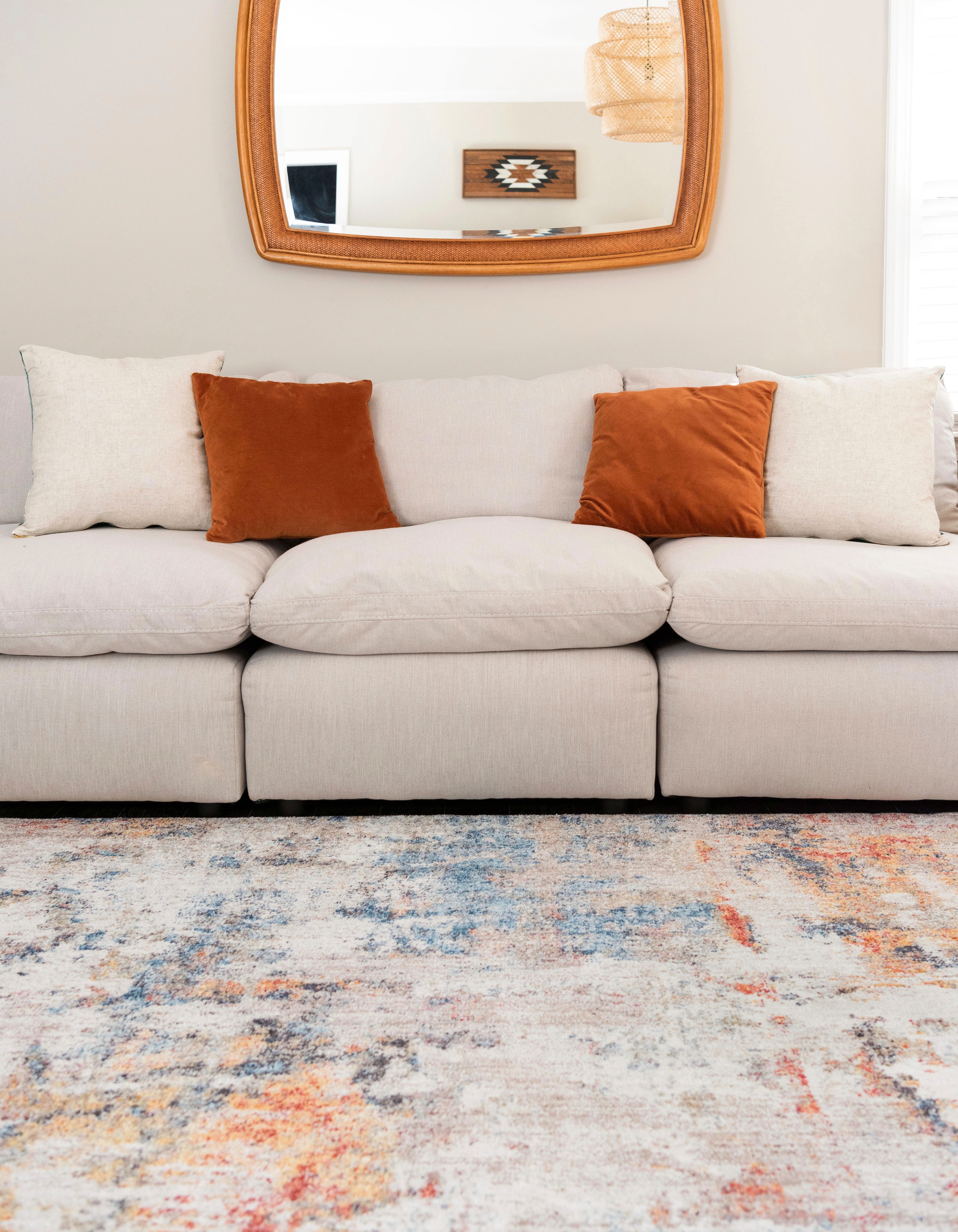 Myflair Möbel & Accessoires Teppich »Coloured«, rechteckig, 8 mm Höhe, Kurzflor, gewebt, modernes Design, ideal im Wohnzimmer & Schlafzimmer