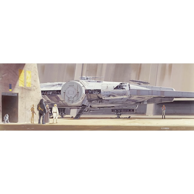 ✵ Komar Fototapete »STAR WARS Classic RMQ MilleniumFalcon«, 368x127 cm (Breite  x Höhe) online kaufen | Jelmoli-Versand