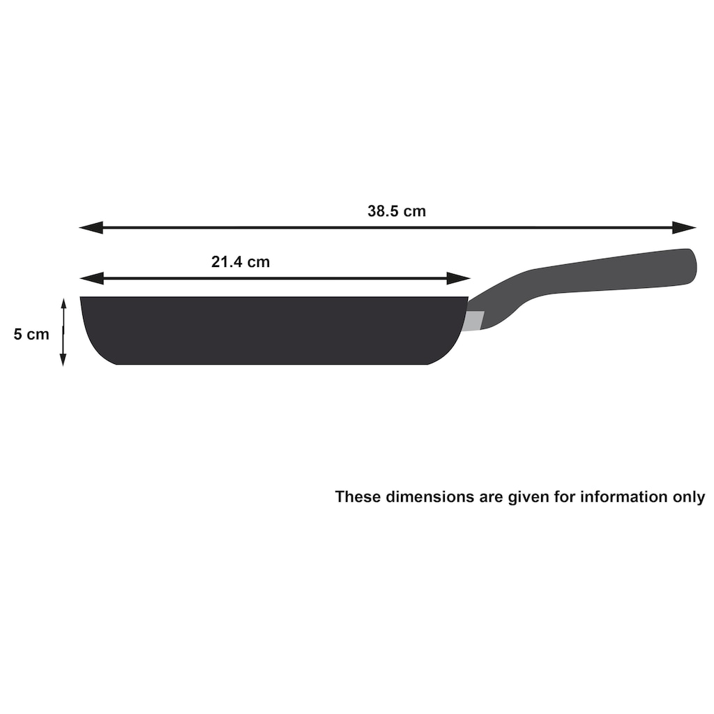 Tefal Bratpfanne »Jamie Oliver Cooks Direct On 20 cm«, Edelstahl