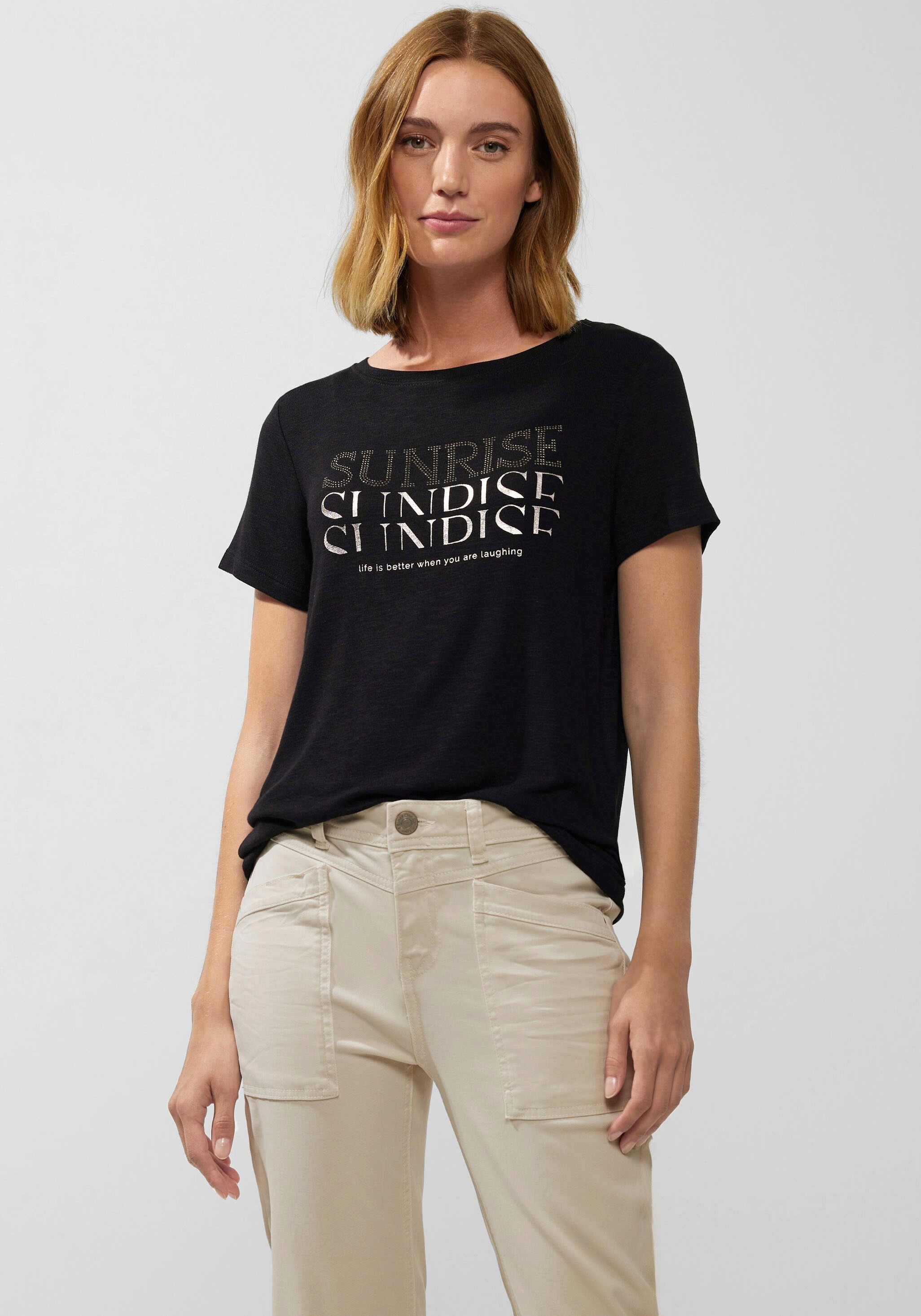 STREET ONE T-Shirt, mit Strasssteinen online kaufen bei Jelmoli-Versand  Schweiz