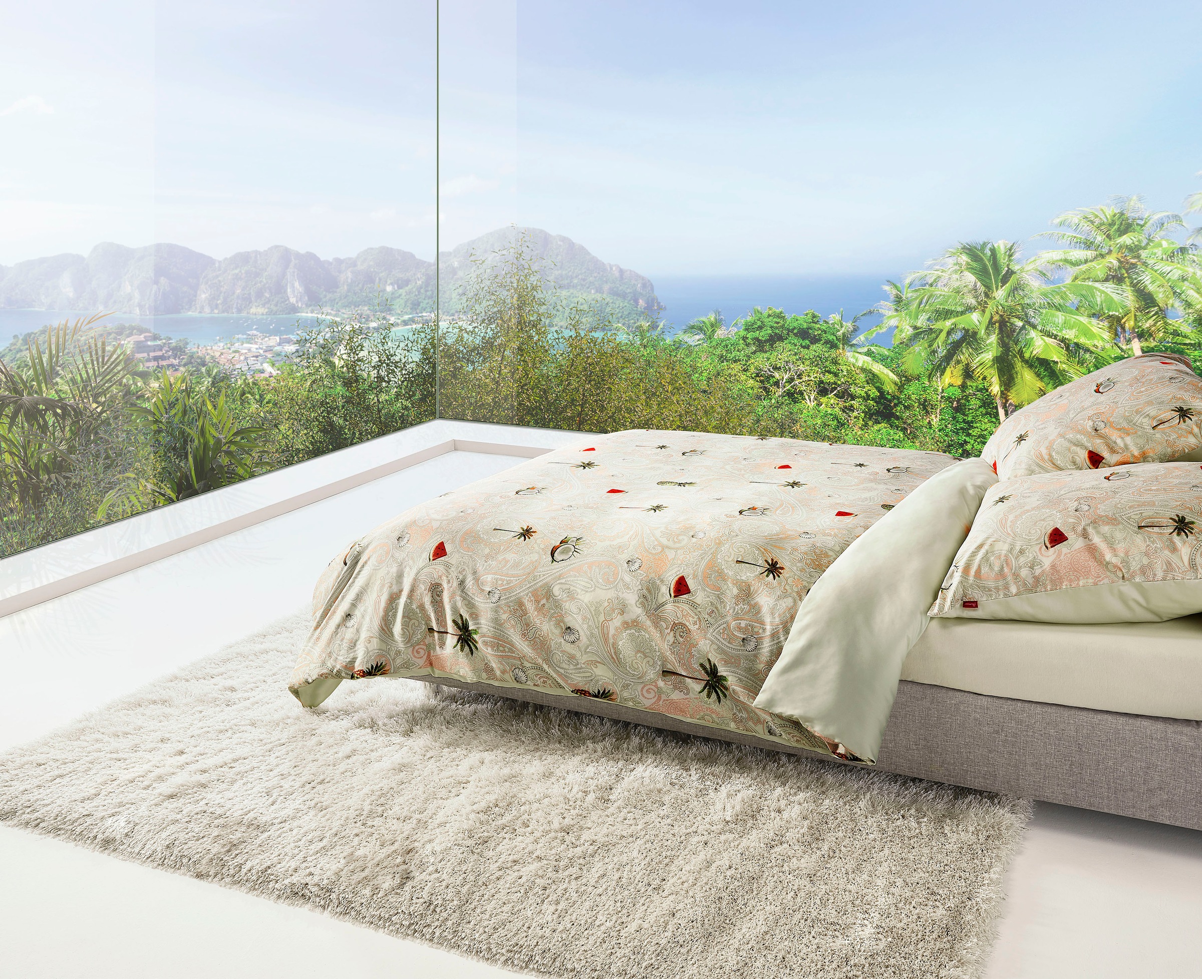 fleuresse Wendebettwäsche "Bed Art S 4352" 2 Stk. Mako Satin, Baumwolle, in Gr. 135x200, 155x220, 200x200cm