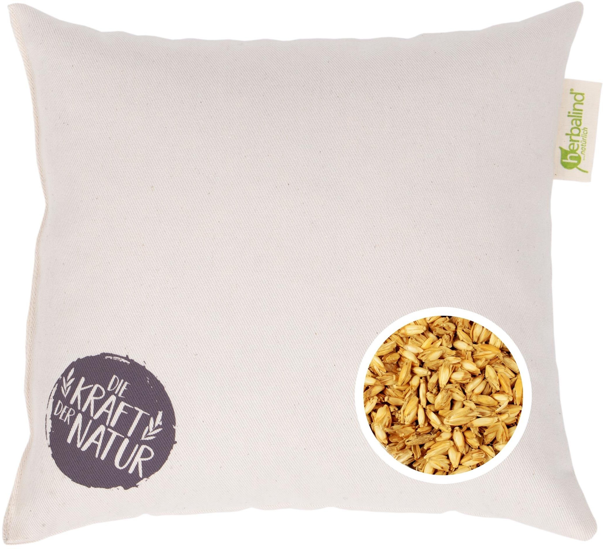 herbalind Wärmekissen »Körnerkissen Natur mit Stempel, Wärmekissen«, (1 tlg.), auch als Kältekissen verwendbar