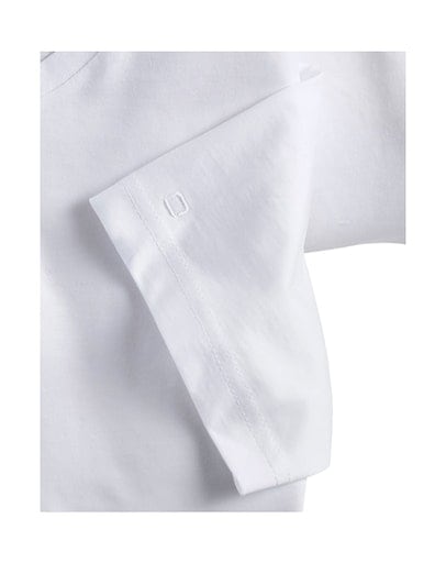 OLYMP T-Shirt »Casual«, (Packung, 2 tlg., 2er), mit Ton-in-Ton Logostickerei am Ärmel