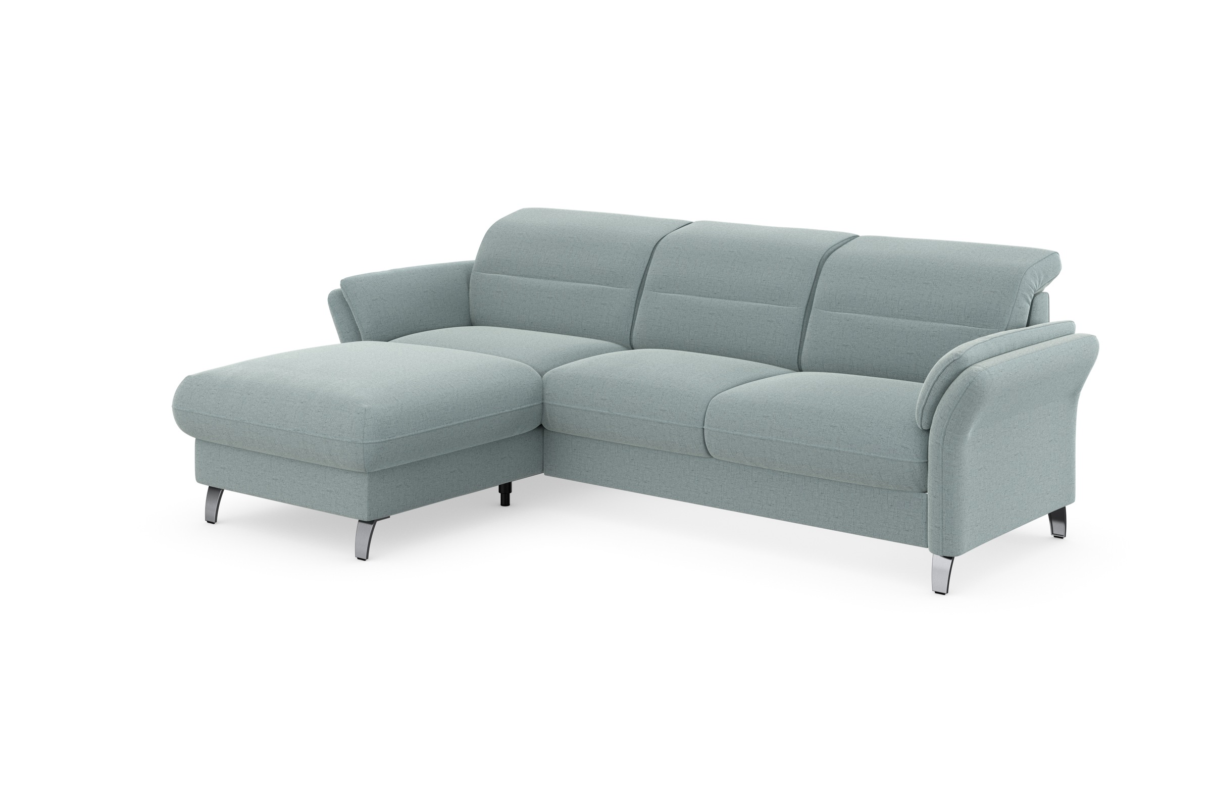 sit&more Ecksofa »Grenoble L-Form mit Federkern«, wahlweise mit Bettfunktion, Bettkasten, Arm- und Kopfteilverstellung