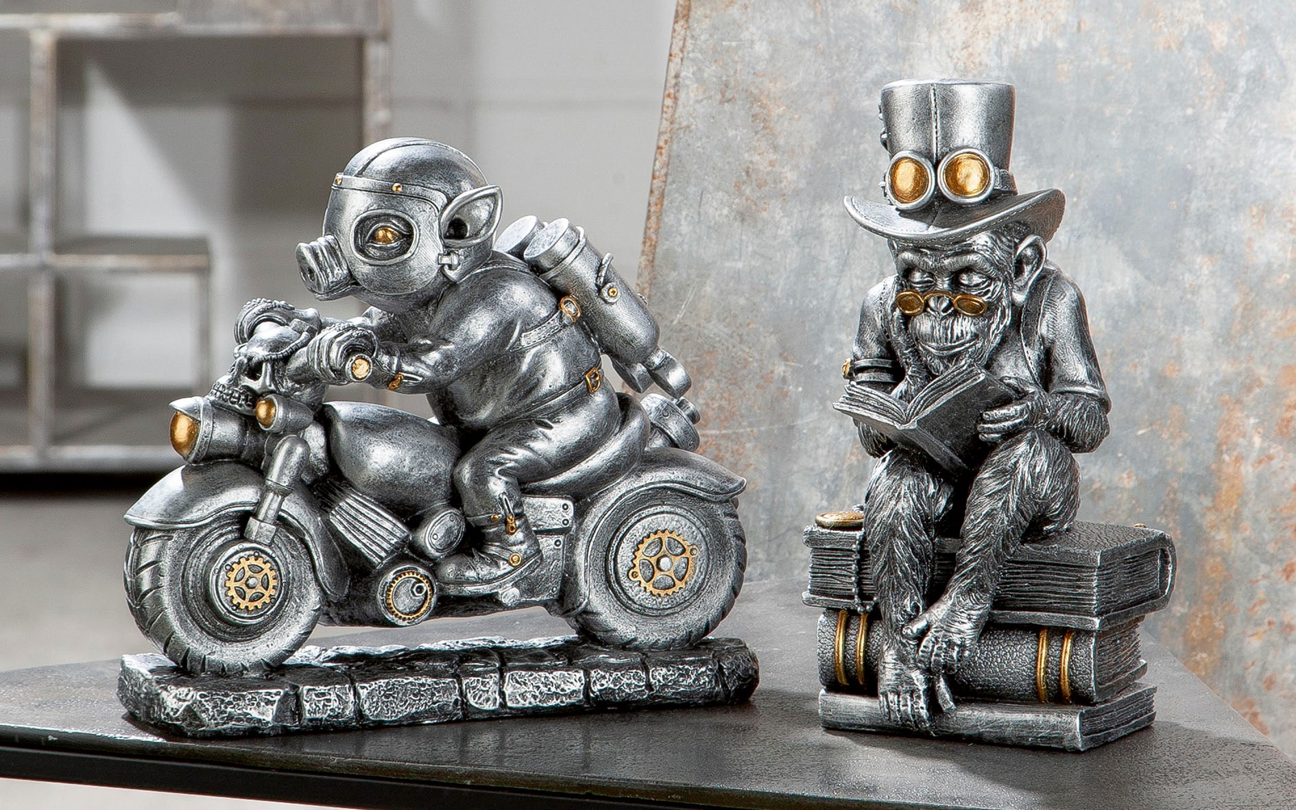 Casablanca by Tierfigur Motor-Pig« | Steampunk »Skulptur Jelmoli-Versand online Gilde shoppen