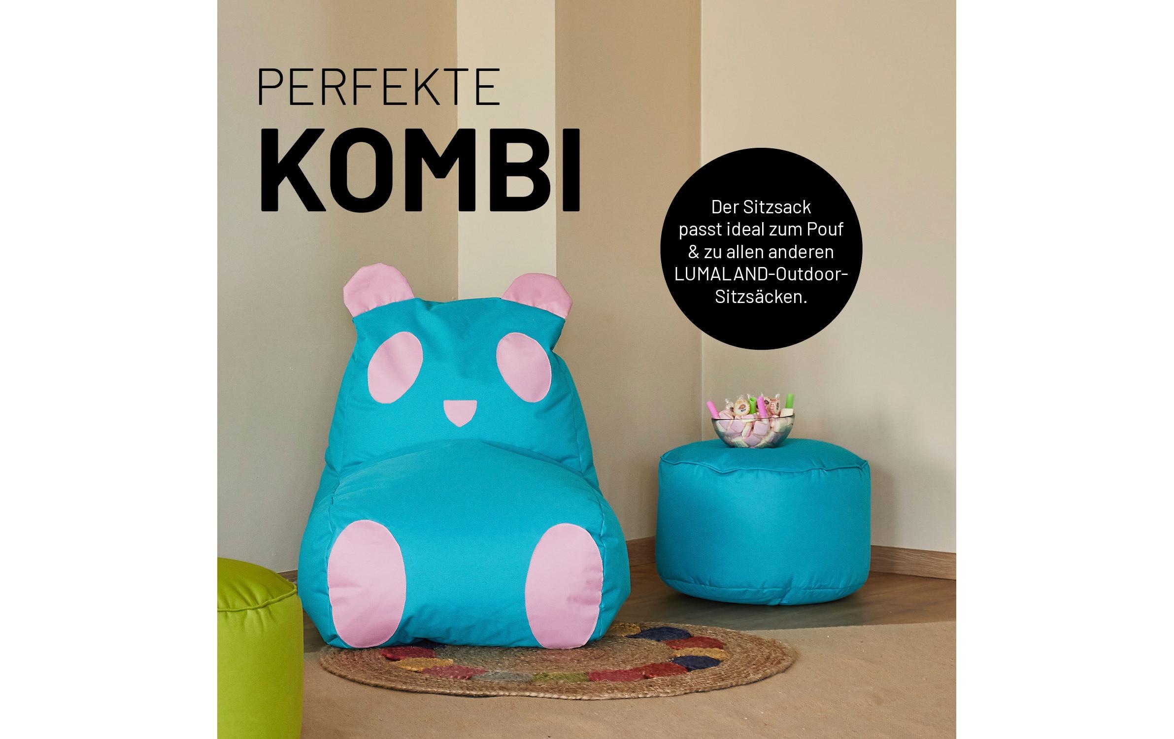 Lumaland Sitzsack »Panda 180 L, 75 x 65 cm«