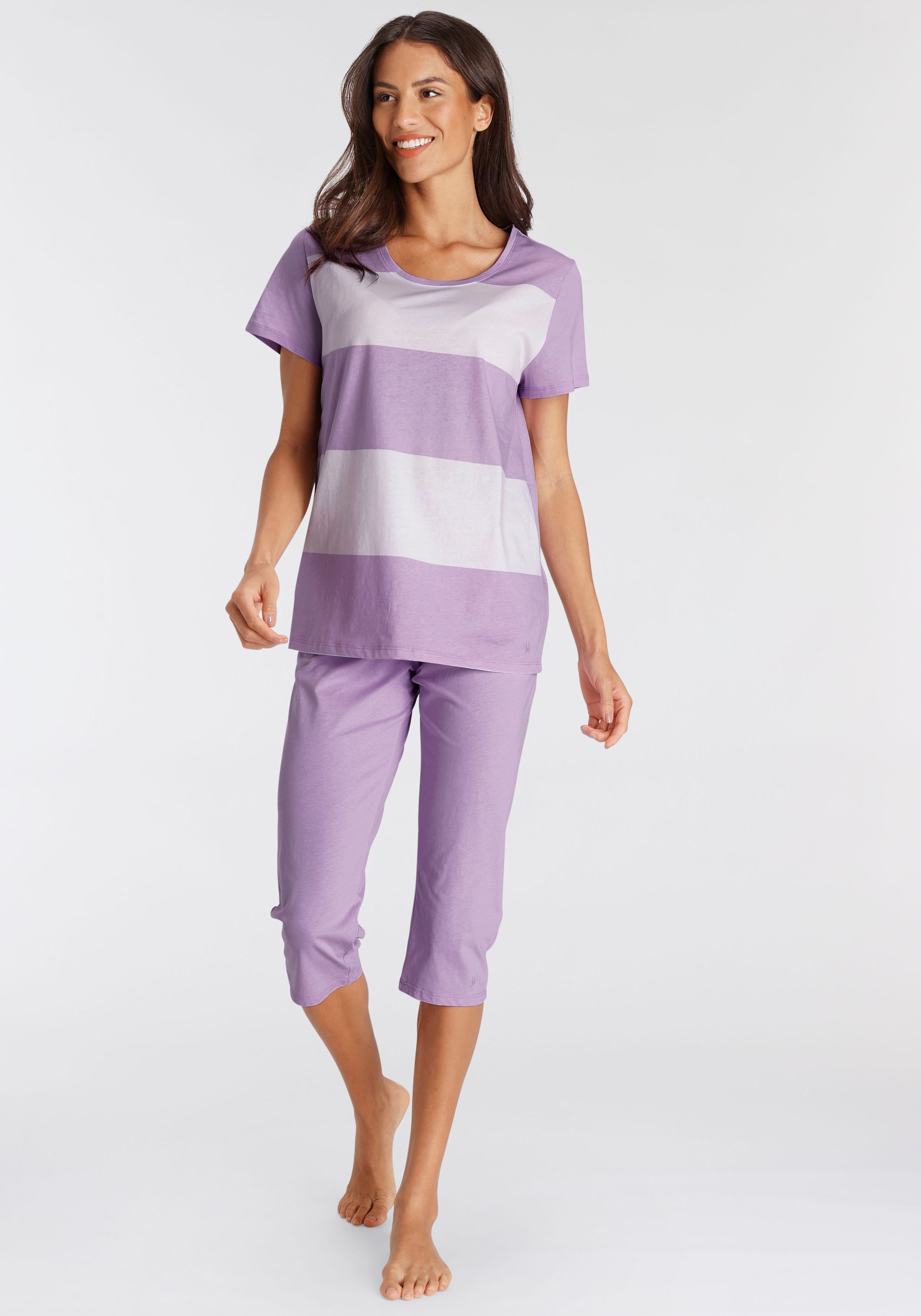 Triumph Schlafanzug, bei Capri-Pyjama aus Baumwolle (Set, Schweiz 2 online tlg.), reiner kaufen Jelmoli-Versand