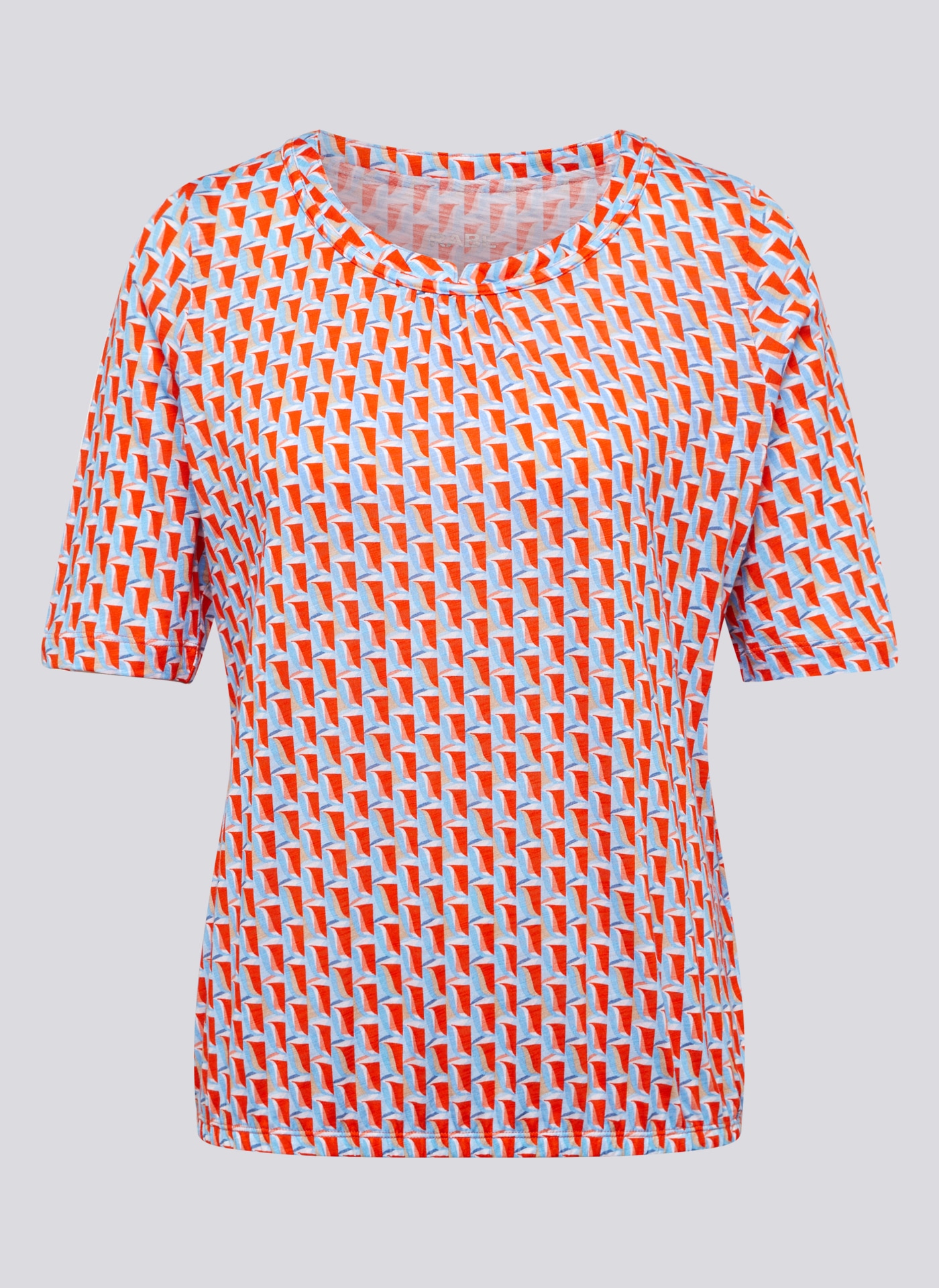 Rabe Rundhalsshirt, mit grafischem Muster