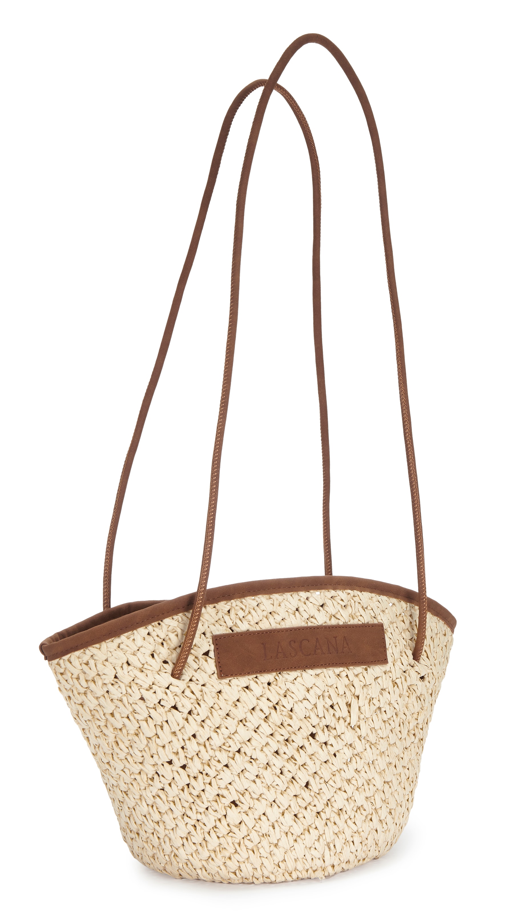 LASCANA Shopper "Strandtasche, Schultertasche, Korbtasche, Tragetasche, Einkaufstasche" Handtasche in modischer Bast-Optik