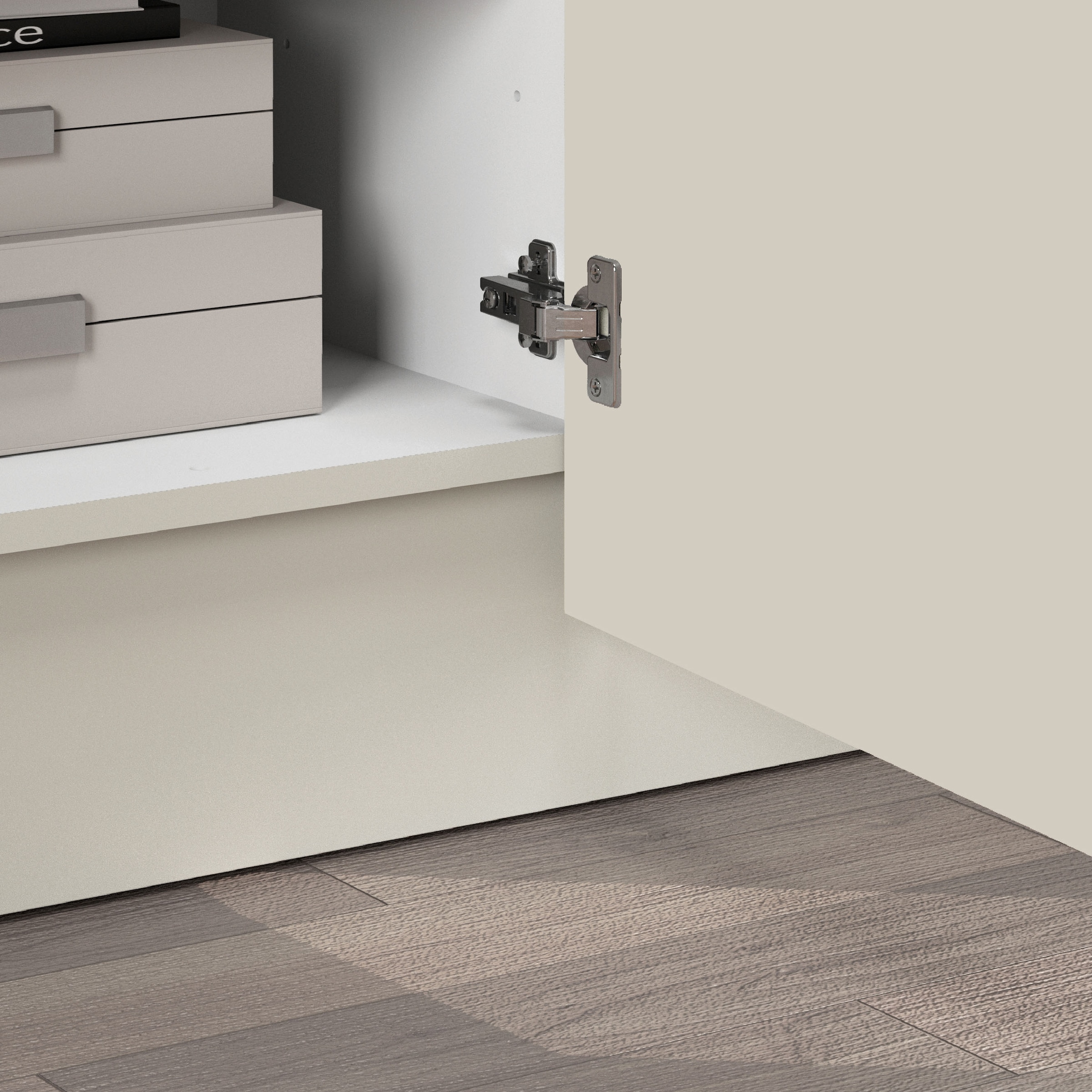INOSIGN Lowboard »VELA, Lowboard, Breite 180 cm, Design mit schrägen Türen«, (1 St.), Made in Italy, Masse-B/T/H: 180x35x45, Lowboard, TV-Board, TV-Kommode