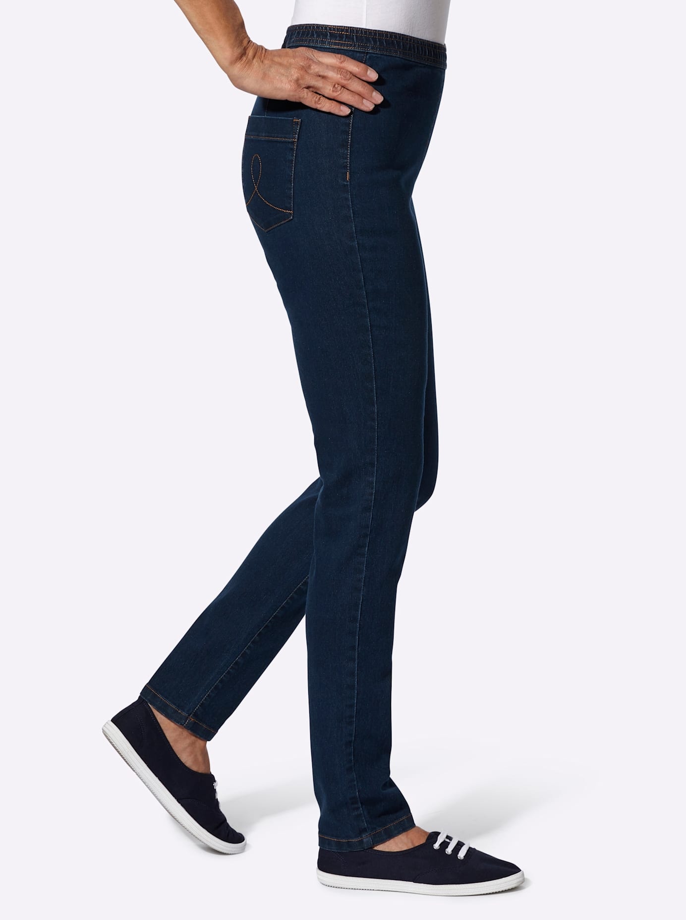 Classic Basics Schlupfjeans, (1 tlg.)