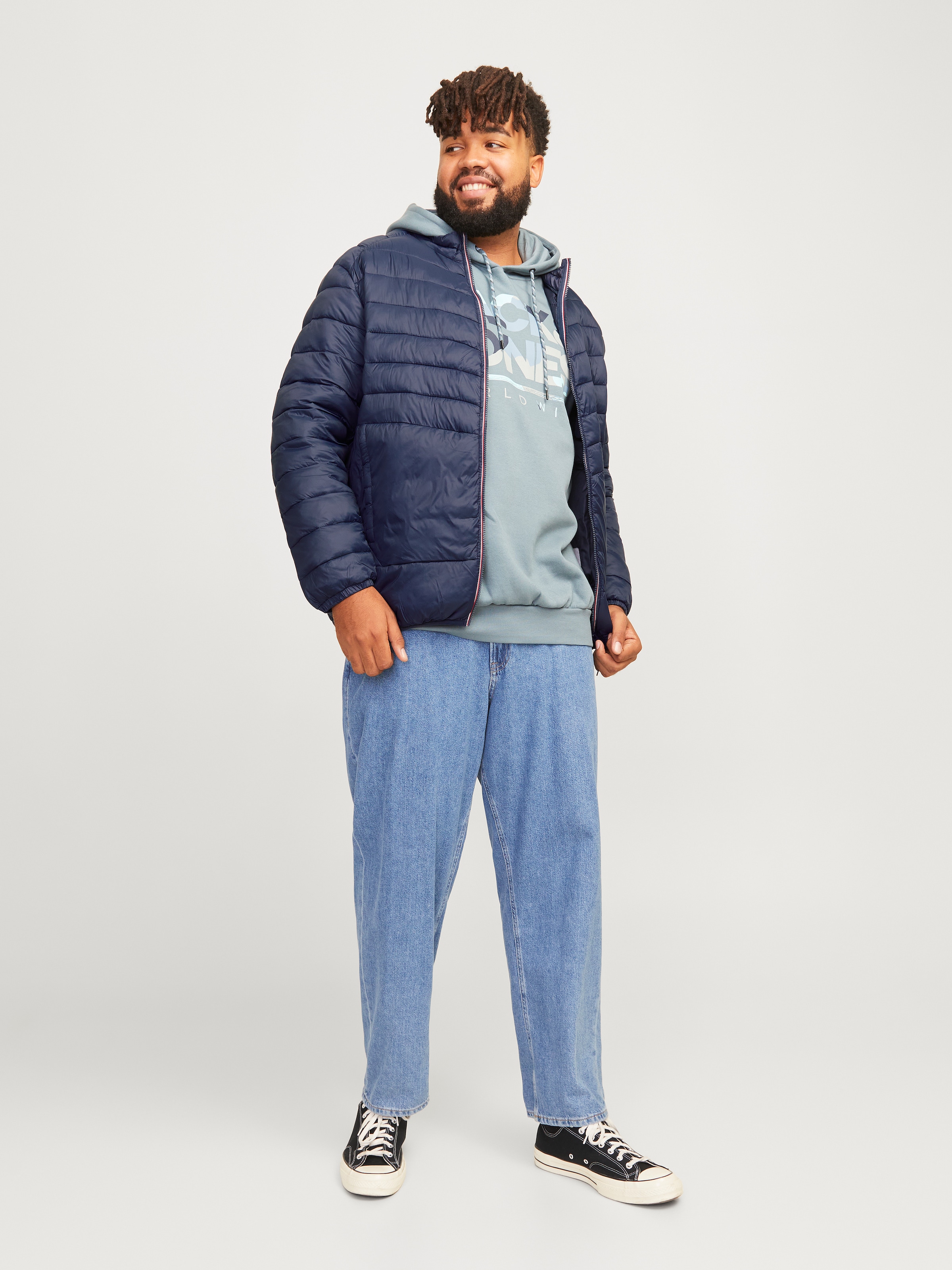 Jack & Jones PlusSize Steppjacke »JJESPRINT PUFFER COLLAR NOOS PLS«