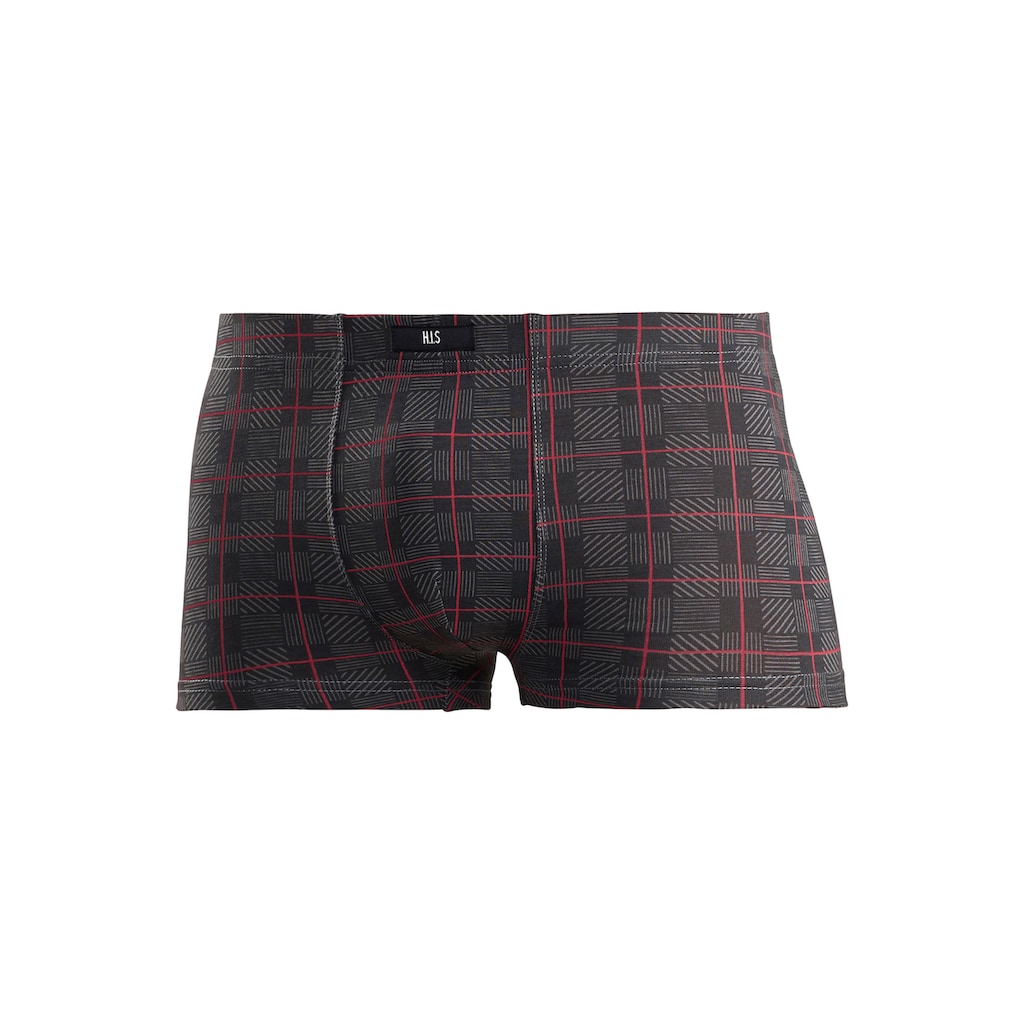 H.I.S Boxershorts, (Packung, 5 St.), in Hipster-Form aus Baumwoll-Stretch