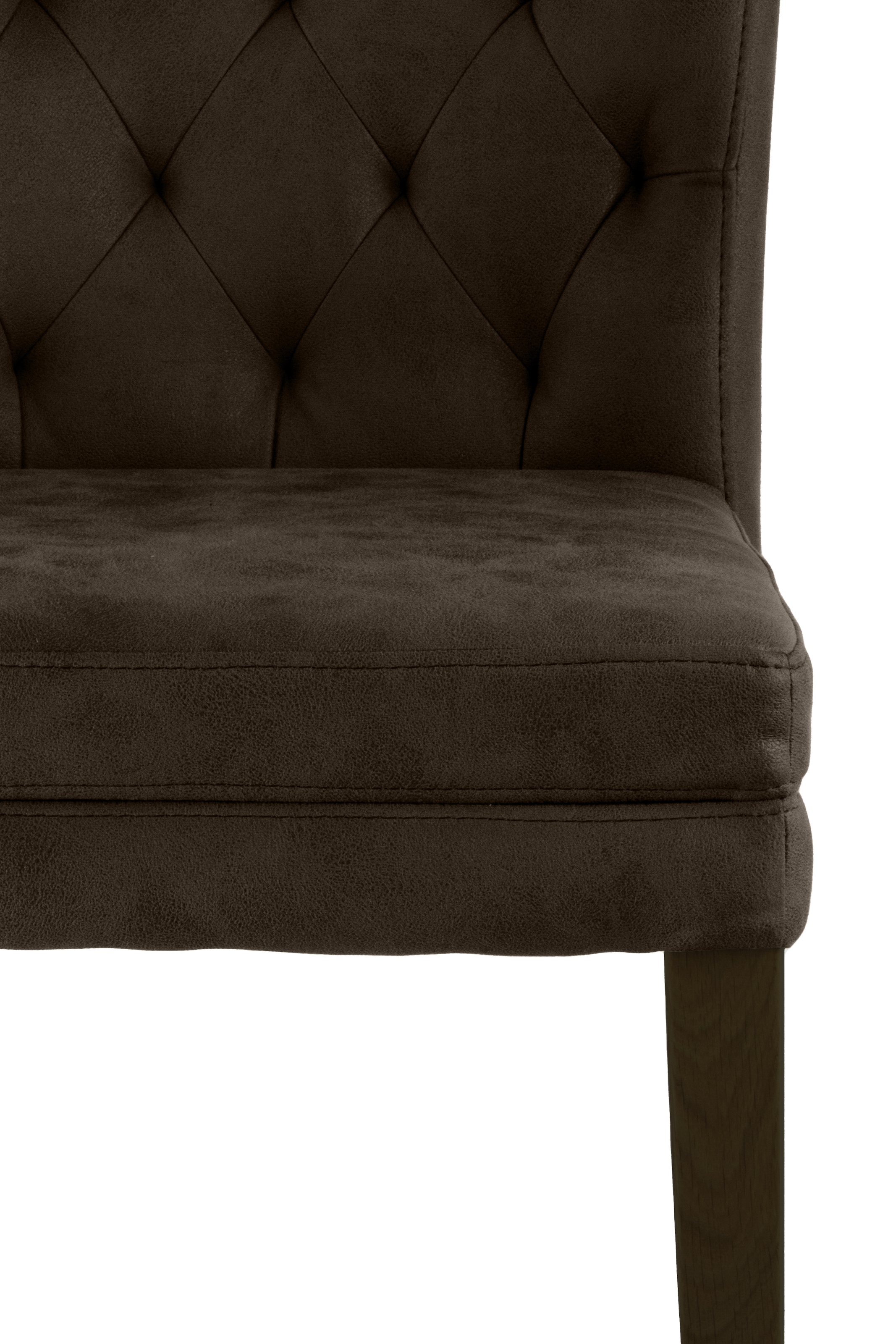 Home affaire 4-Fussstuhl »Colorado«, (Set), 2 St., Microfaser, bequeme Polsterung, Gestell Massivholz wenge oder eiche natur