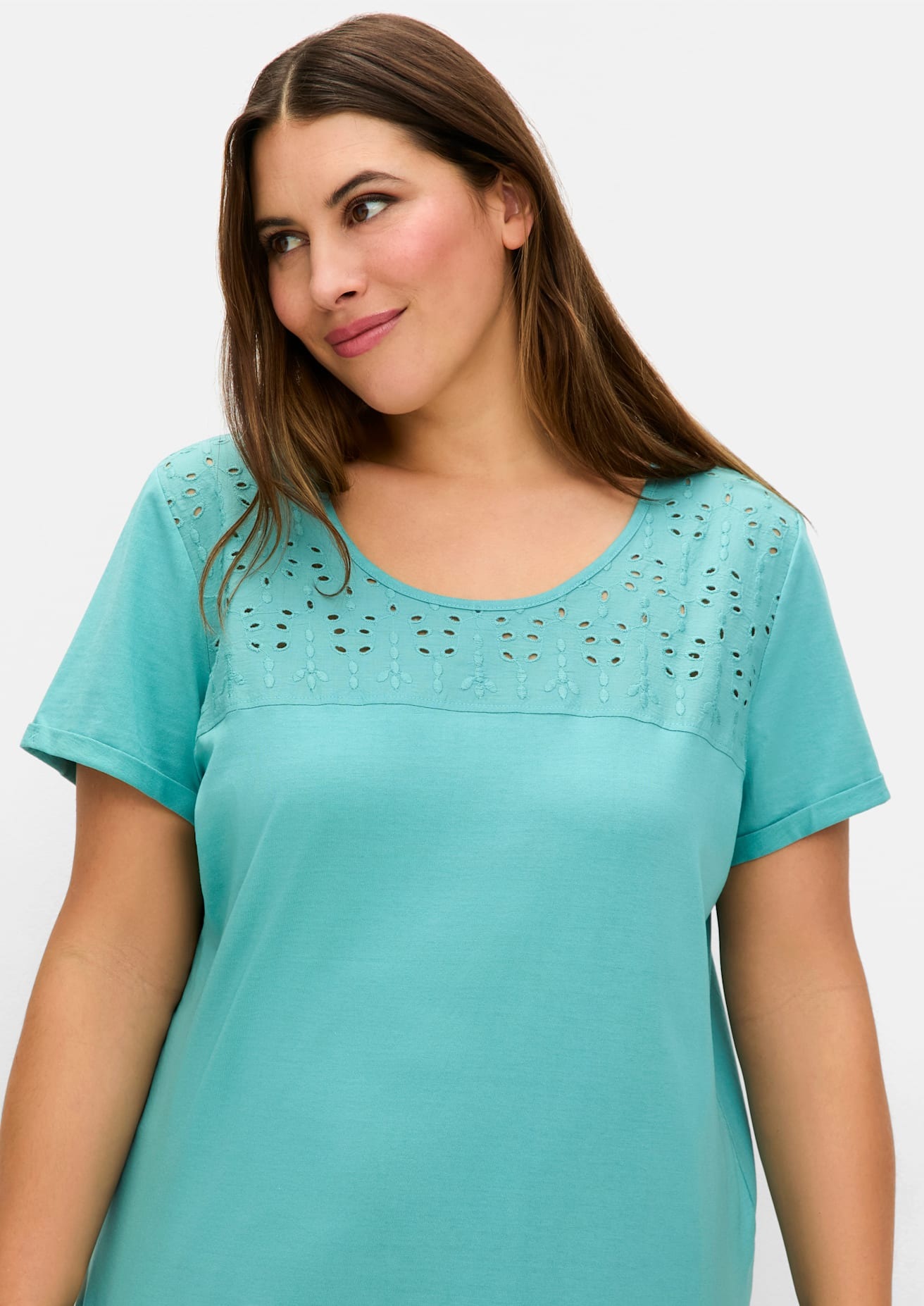 Sheego T-Shirt »T-Shirt«, (1 tlg.)