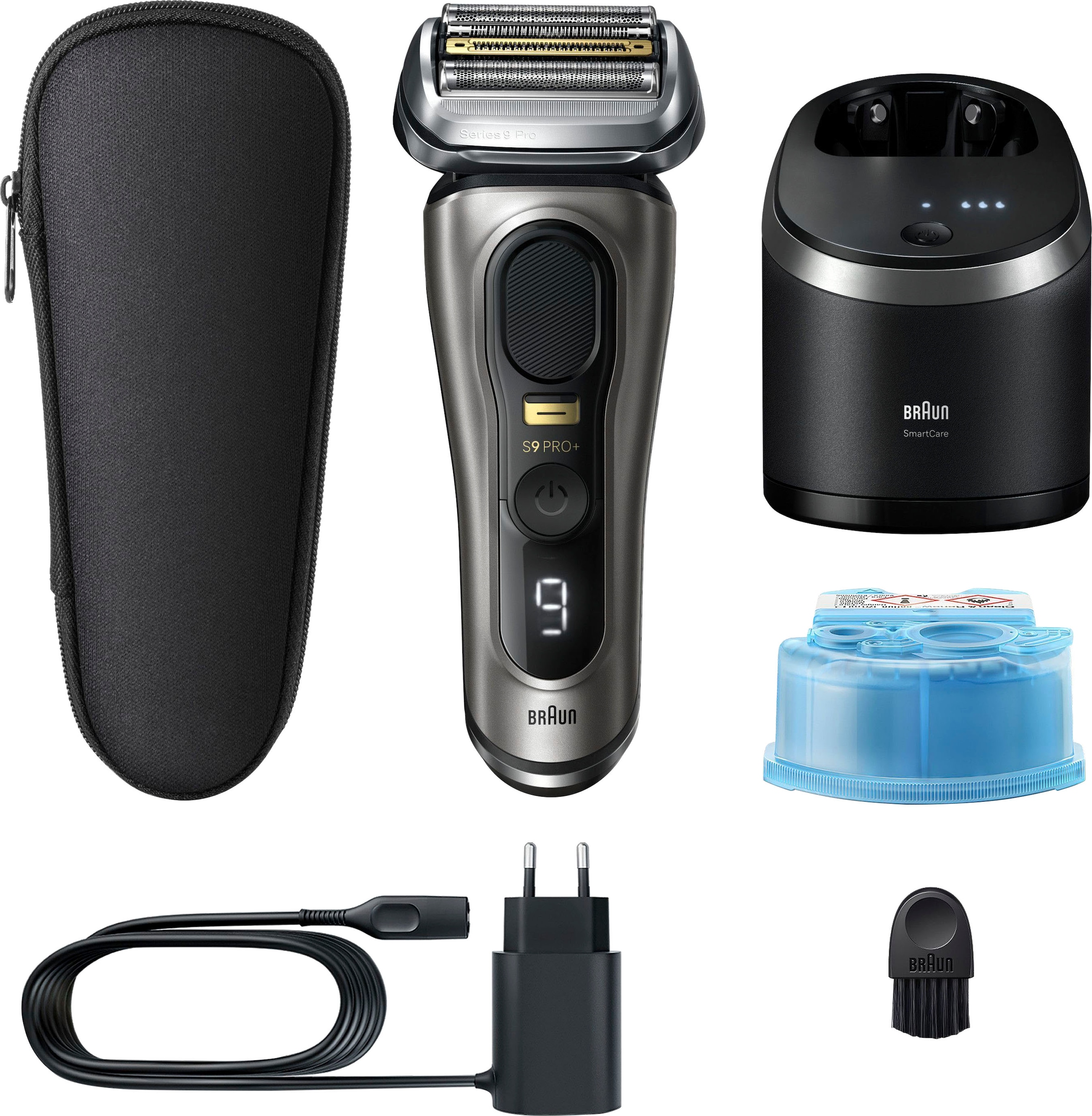 Braun Elektrorasierer »Series 9 Pro+ 9565cc«, Reinigungsstation, Precision ProTrimmer