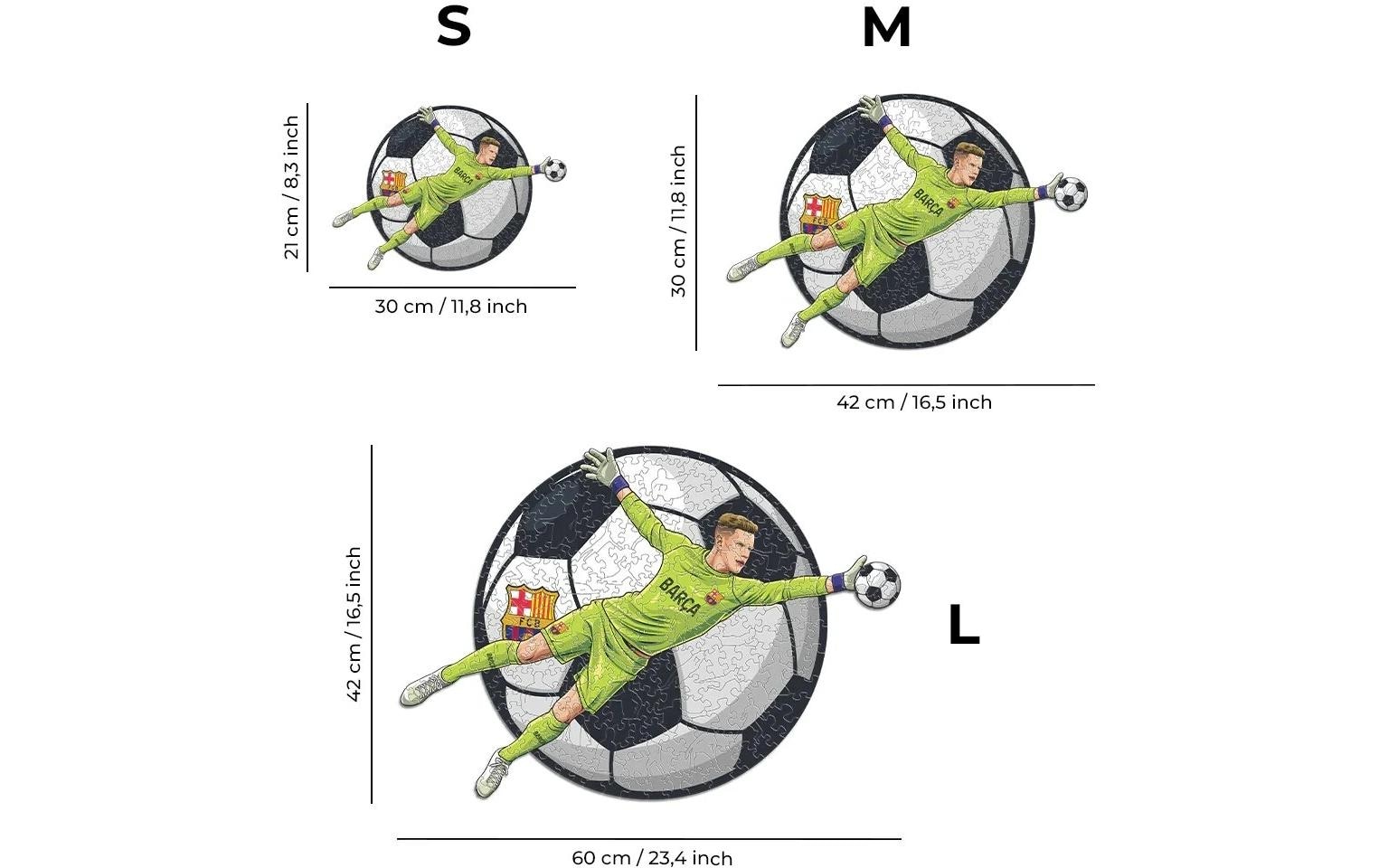 Puzzle »Iconic FC Barcelona – Ter Stegen«, Holzart: Birke (Herkunftsland: China)