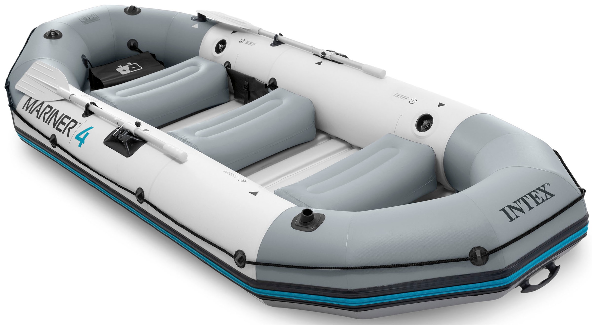 Intex Schlauchboot »Mariner 4«, (Set, mit 2 Paddeln und Luftpumpe)