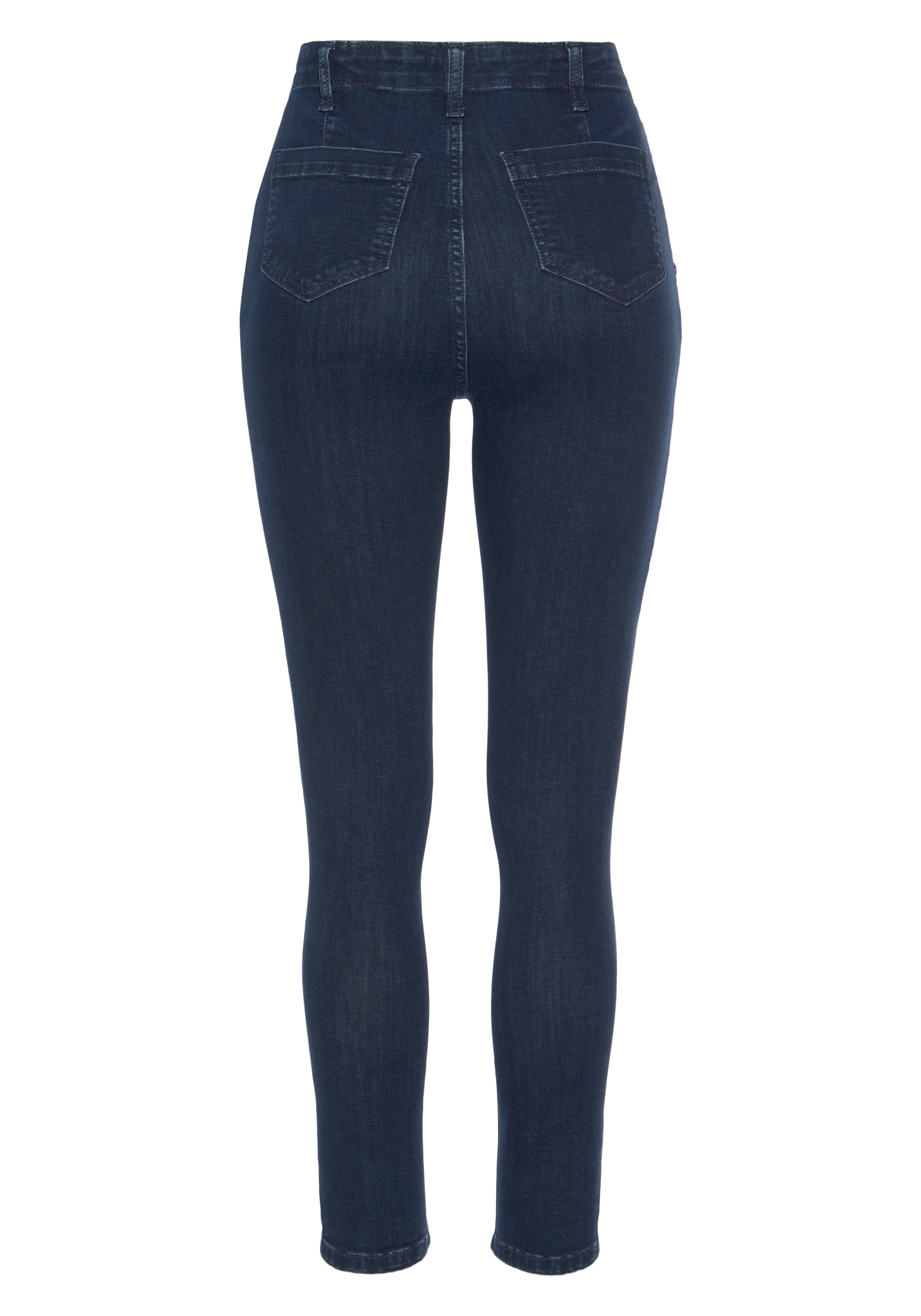 Vivance Jeggings, mit Zierknöpfen, Stretch, Super Skinny, figurbetont, High-Waist