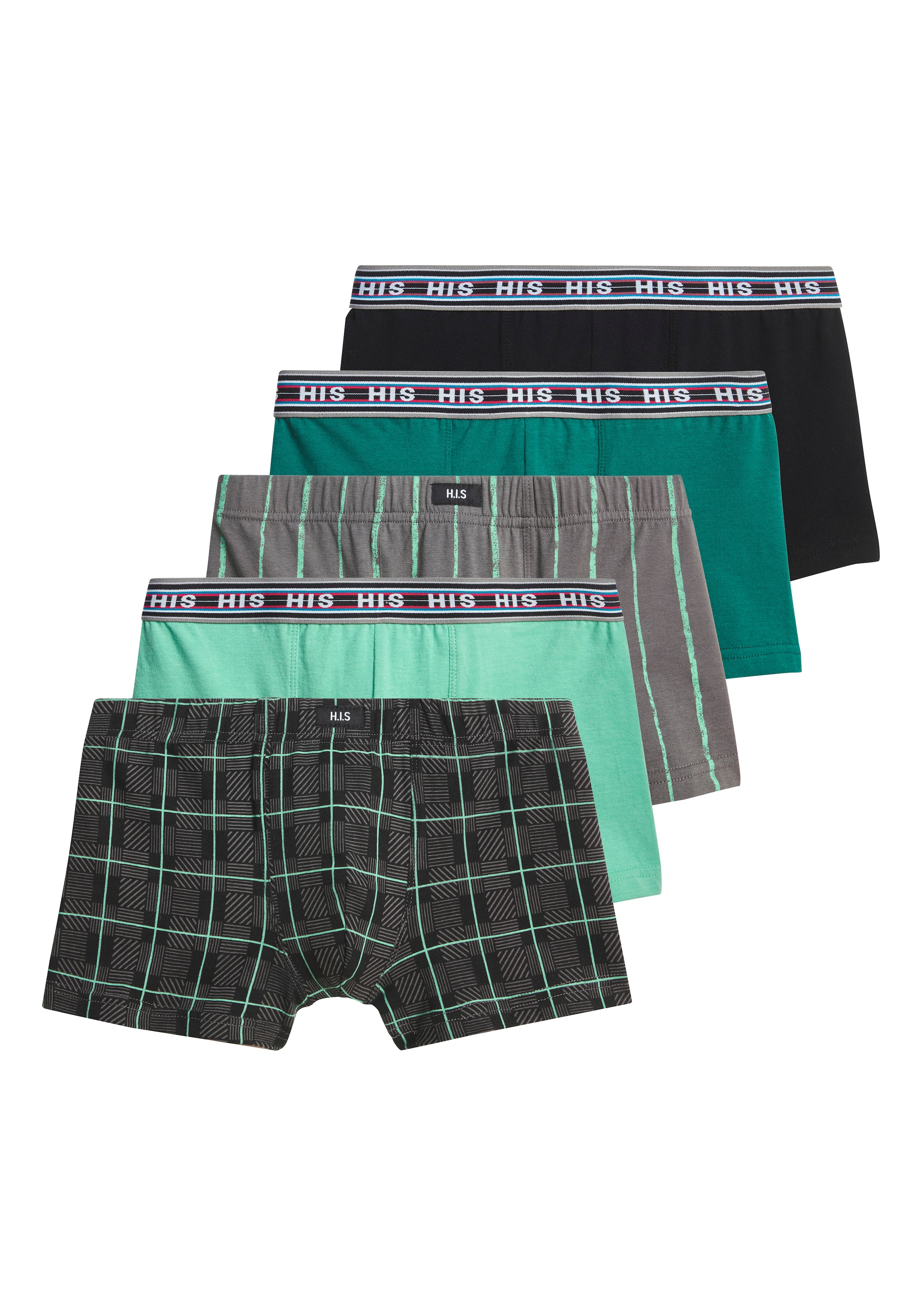 H.I.S Boxer "Boxershorts für Jungen" Packung, 5 Stk. in unterschiedlichen Designs
