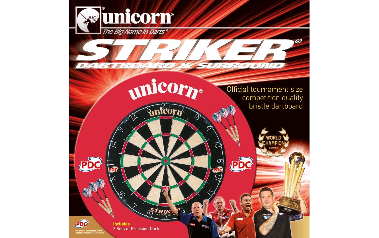 unicorn Dartscheibe »Striker Board & Surround«