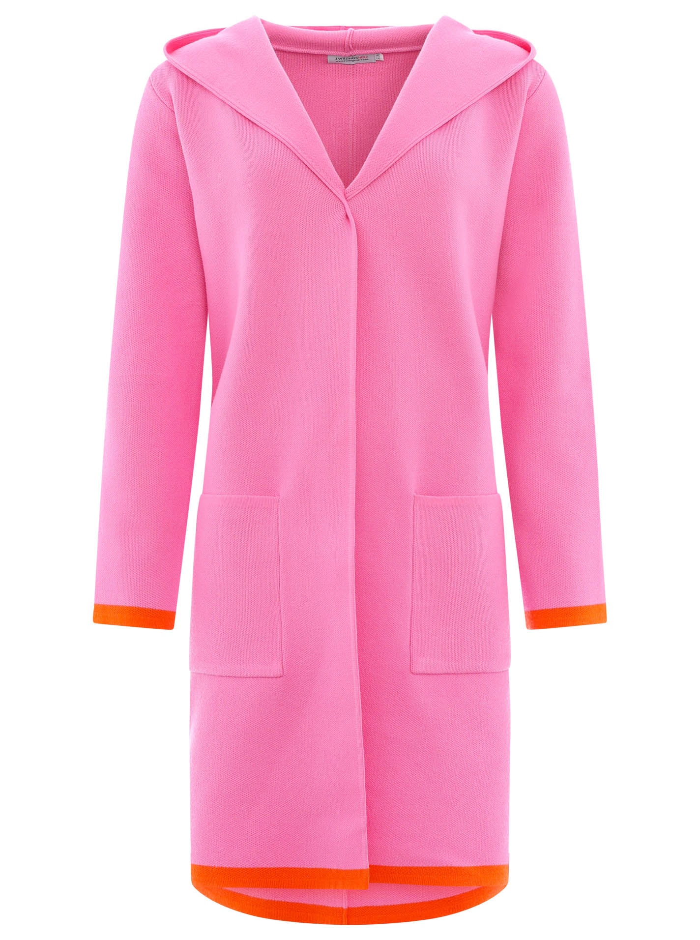 Zwillingsherz Strickjacke »"Mona"«, mit kontrastfarbenem Hingucker-Besatz