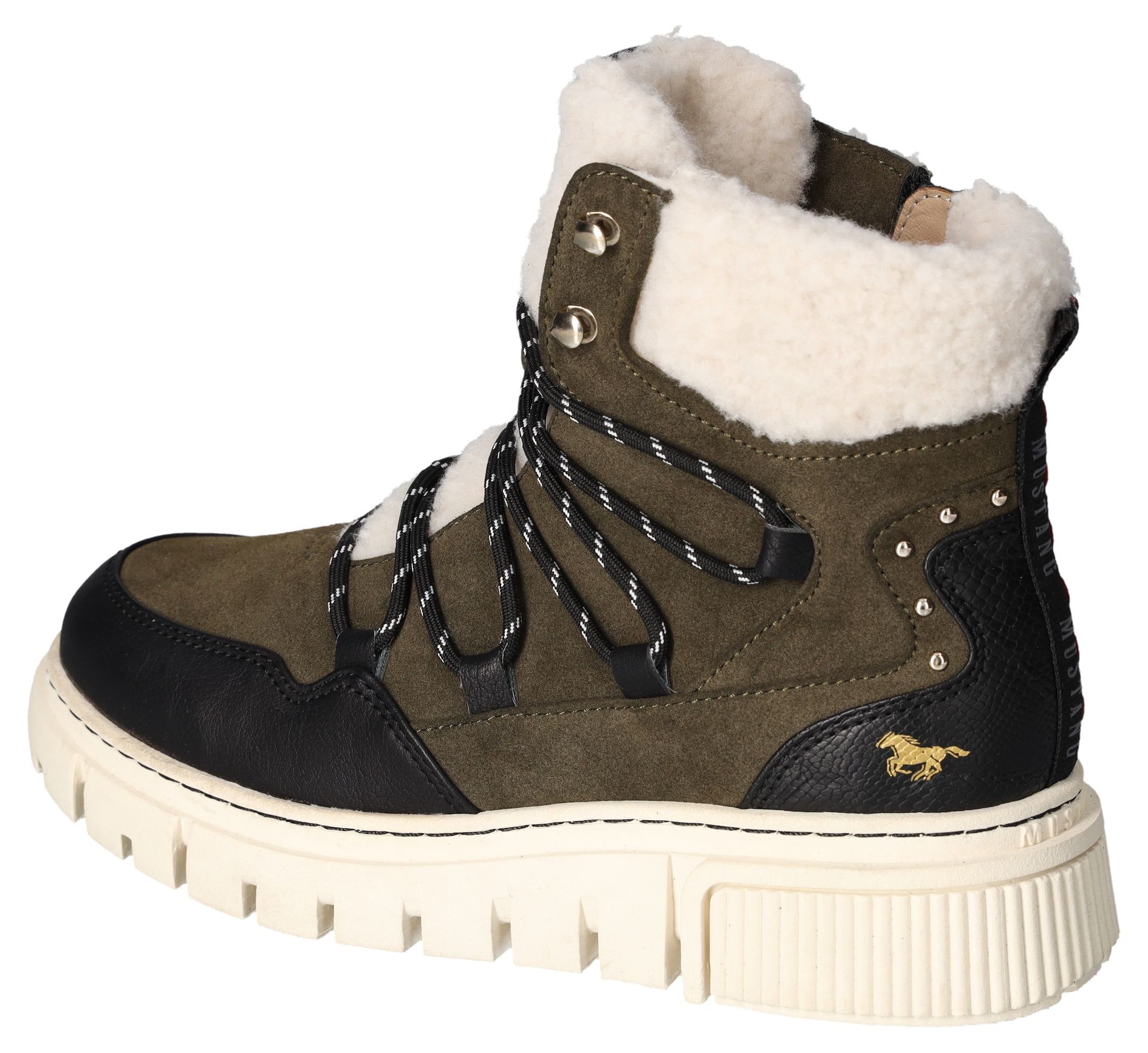 Mustang Shoes Winterboots, Schnürboots, Snowboots mit praktischem Innenreissverschluss