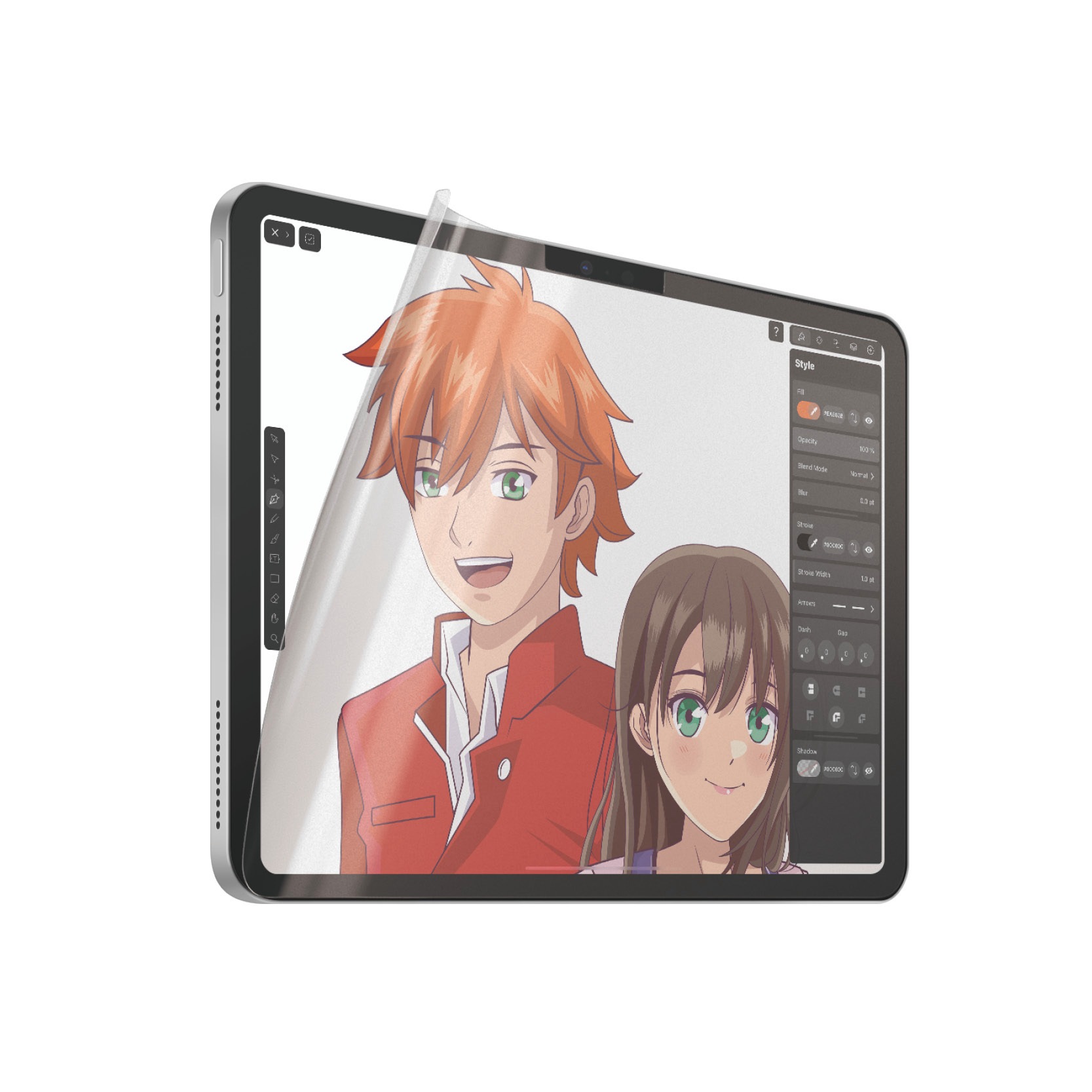 PanzerGlass Displayschutzfolie »Ultra Wide Fit GraphicPaper Screen Protector«, für Apple iPad Air 10.9 2024-Apple iPad 10.9, Schutzfolie, Bildschirmschutz, kratzfest, paperfeel, papierähnlich