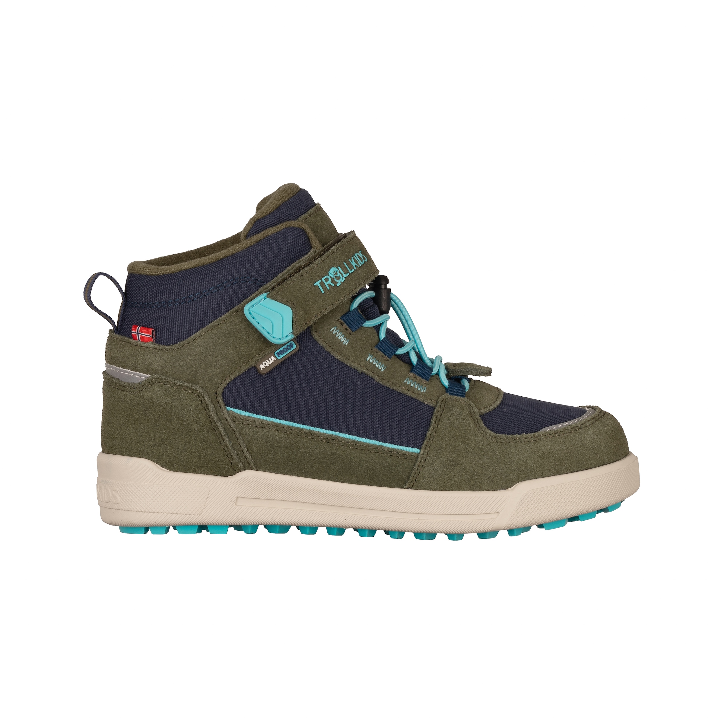 TROLLKIDS Winterstiefel »KIDS GRYLLEFJORD MID CUT«, wasserdicht, Klettverschluss, reflektierende Details