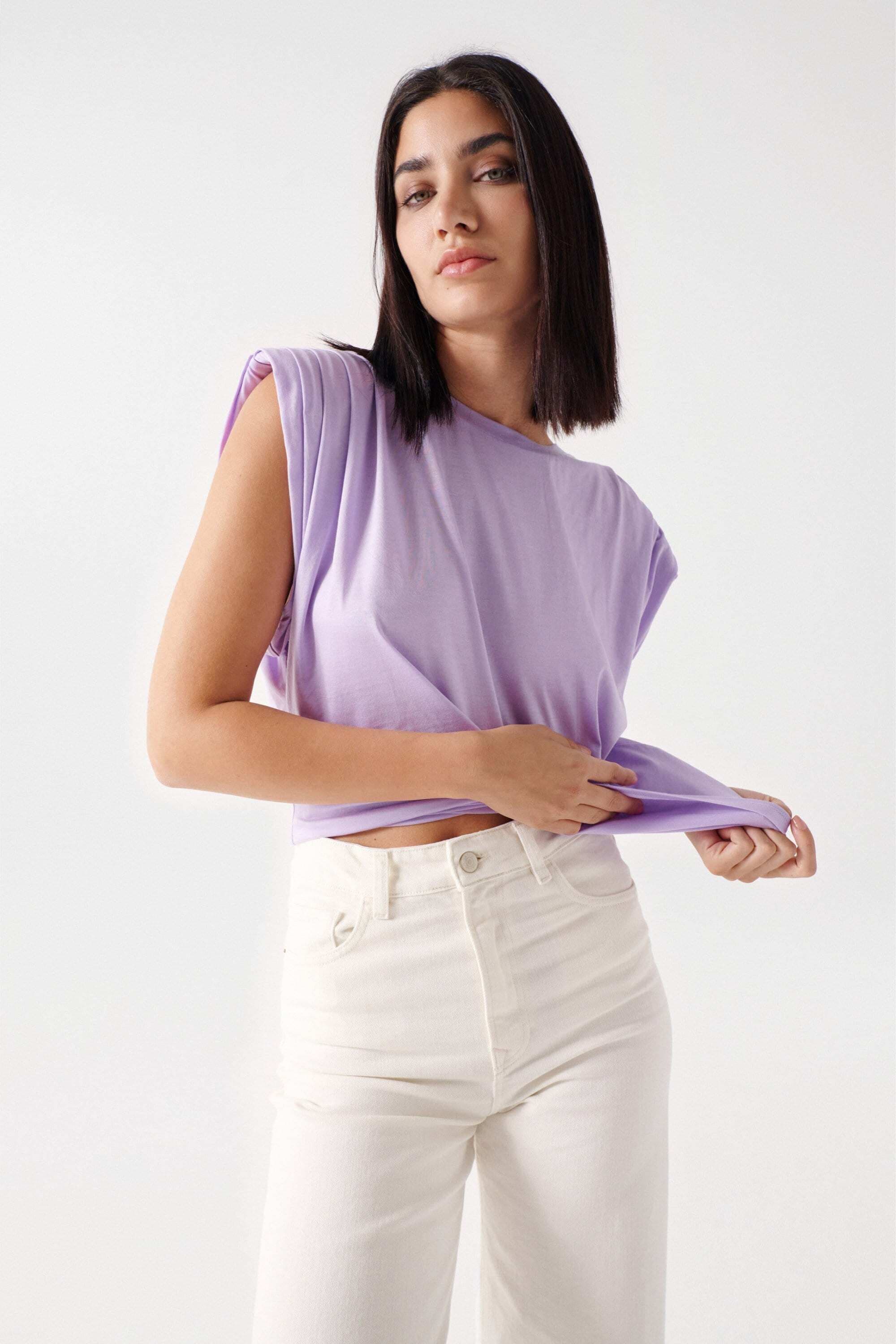 Salsa T-Shirt »T-Shirts Lyocell Plain T-Shirt«