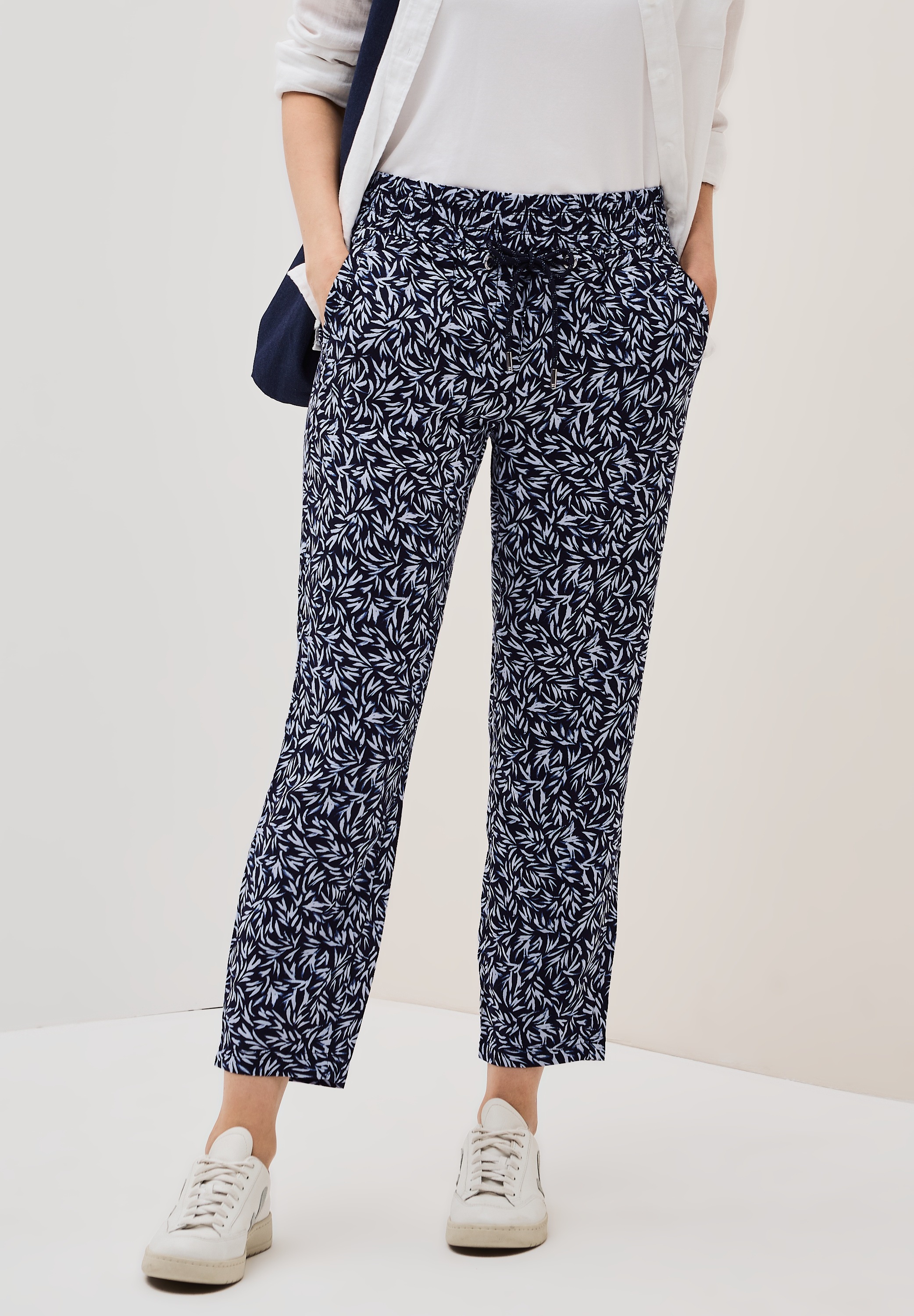 Cecil Stoffhose »CHELSEA« Sommerhose mit floralem Allover-Print