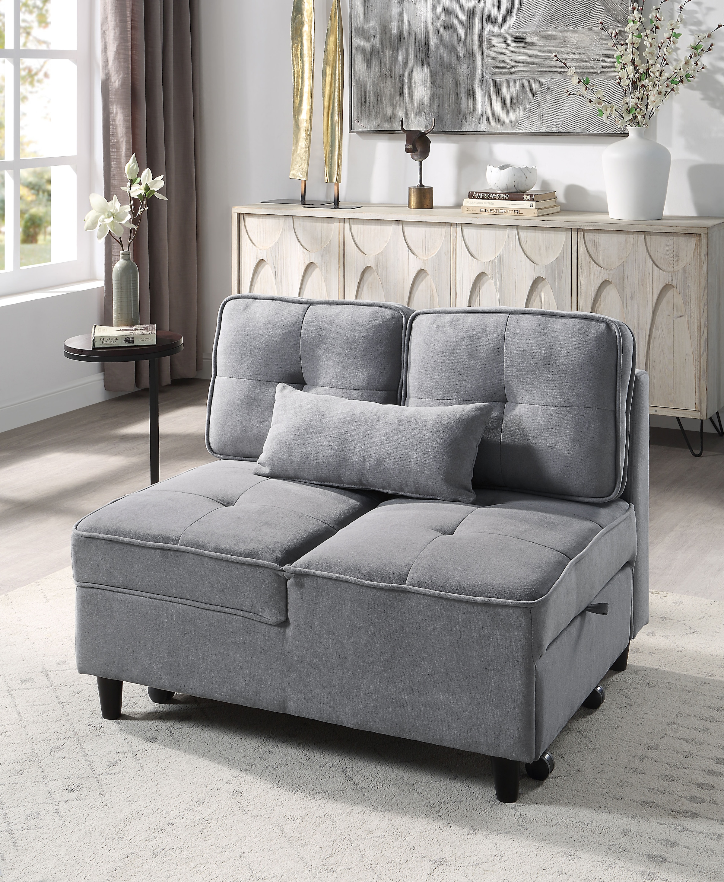 ATLANTIC home collection Schlafsofa »Freddy«, wandelbar zum Loungesessel, Relaxliege und Gästebett, inkl. Kissen