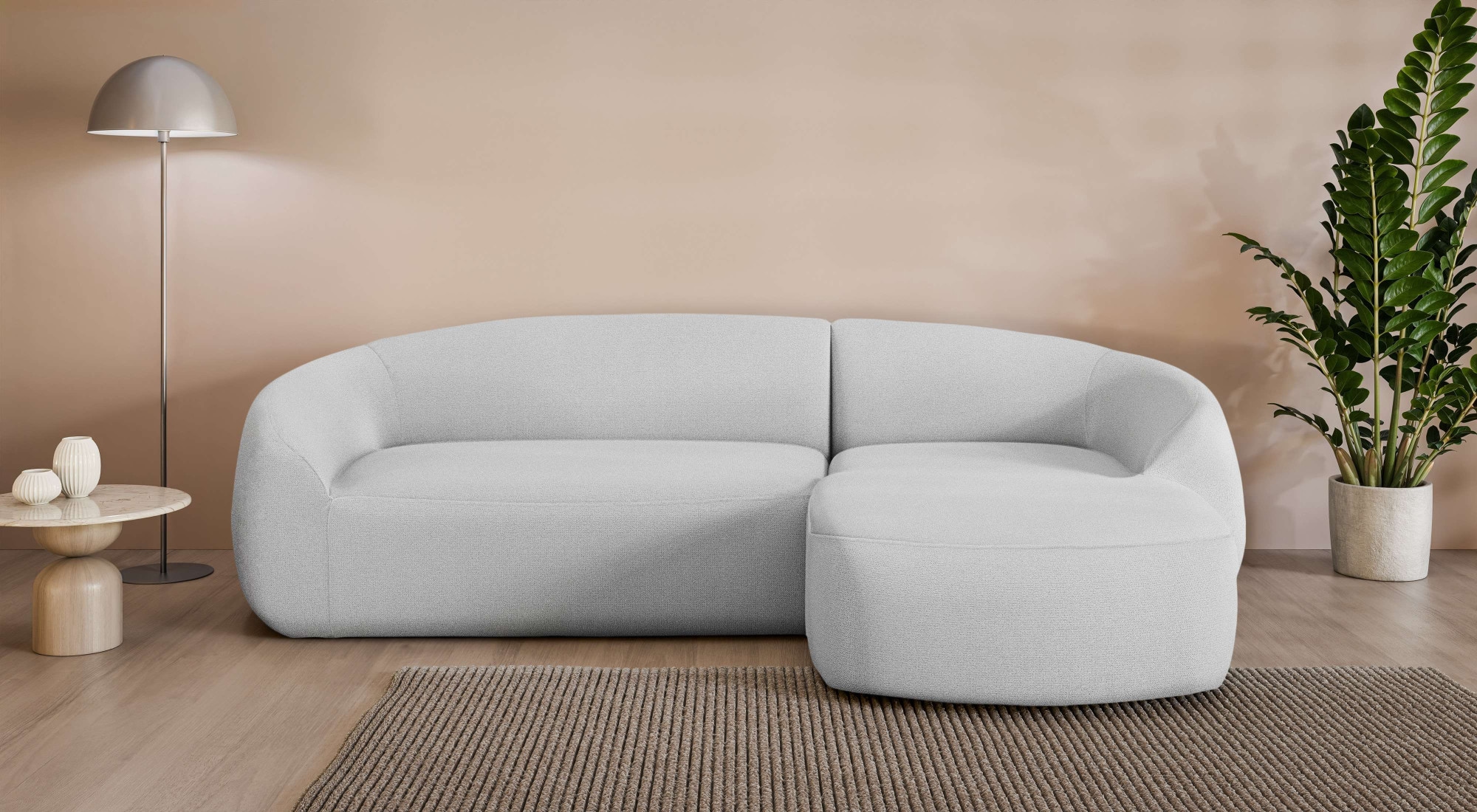 LeGer Home by Lena Gercke Ecksofa "YANI, L-Form, Designersofa, organische Form, Masse B/T/H: 255/170/81 cm" L-Form, Designersofa, organische Form, Masse B/T/H: 255/170/81 cm