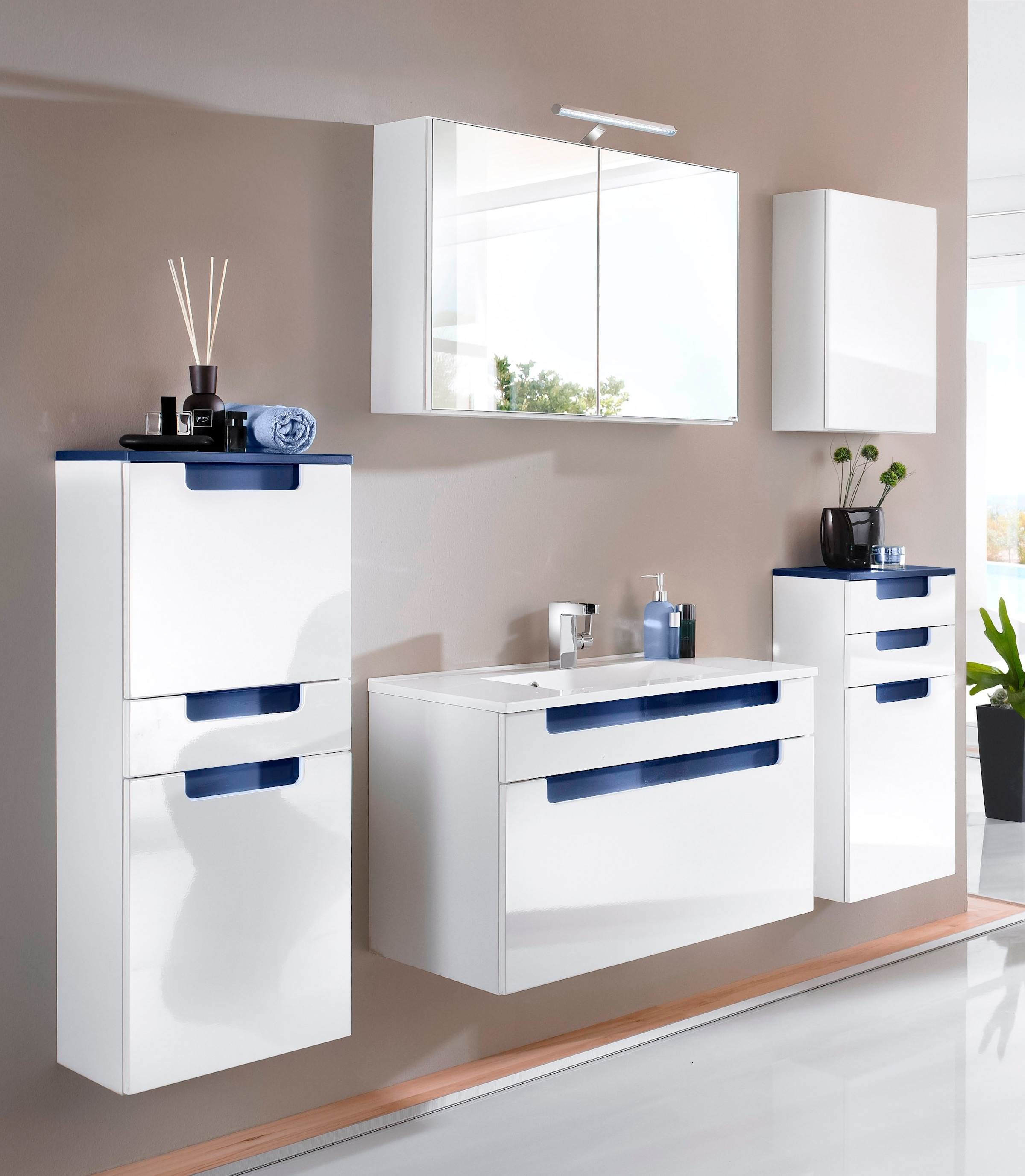 welltime Hängeschrank »Siena«, Breite 40 cm, mit welchselbarem Türanschlag