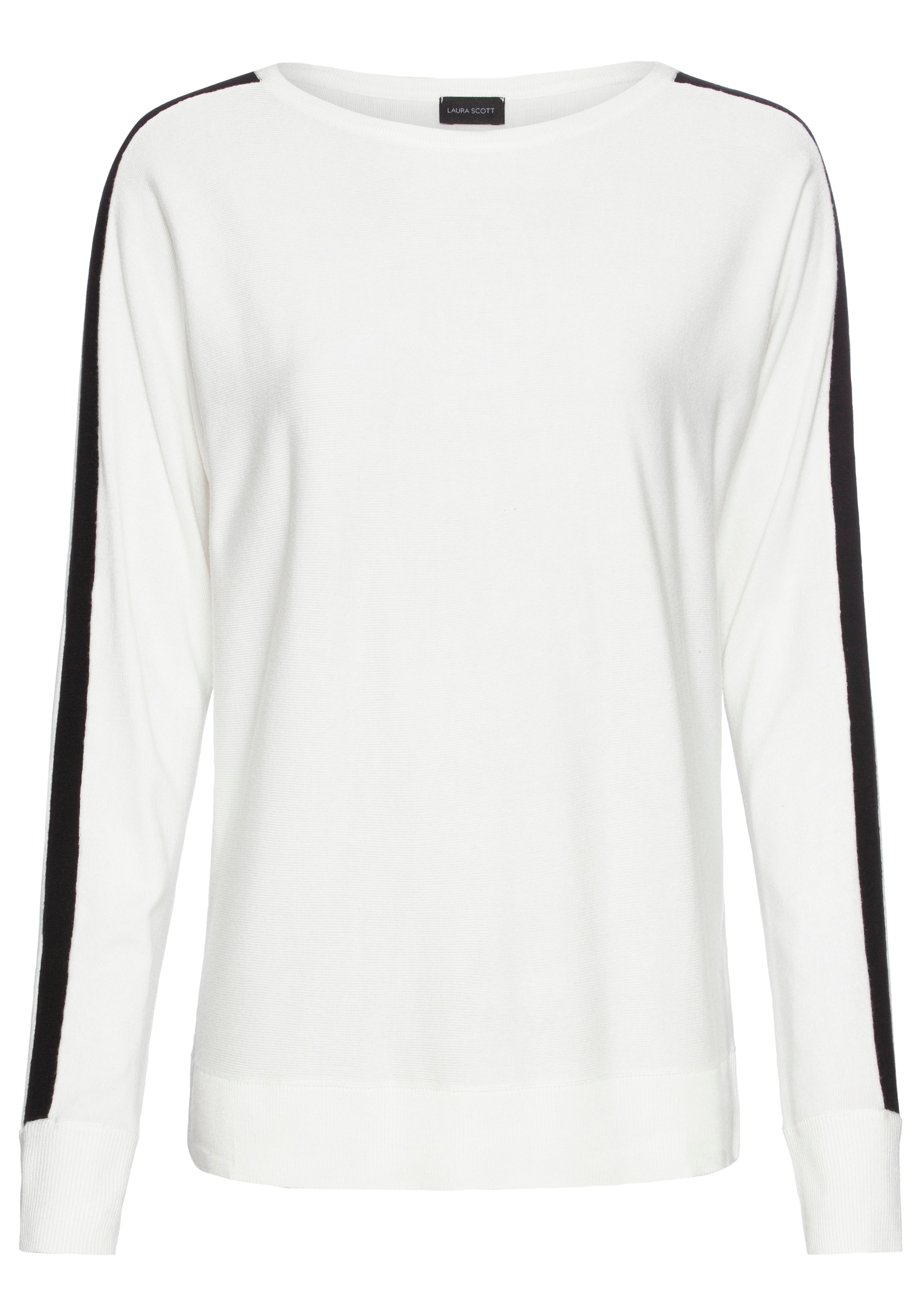 Laura Scott Longpullover, mit Kontraststreifen
