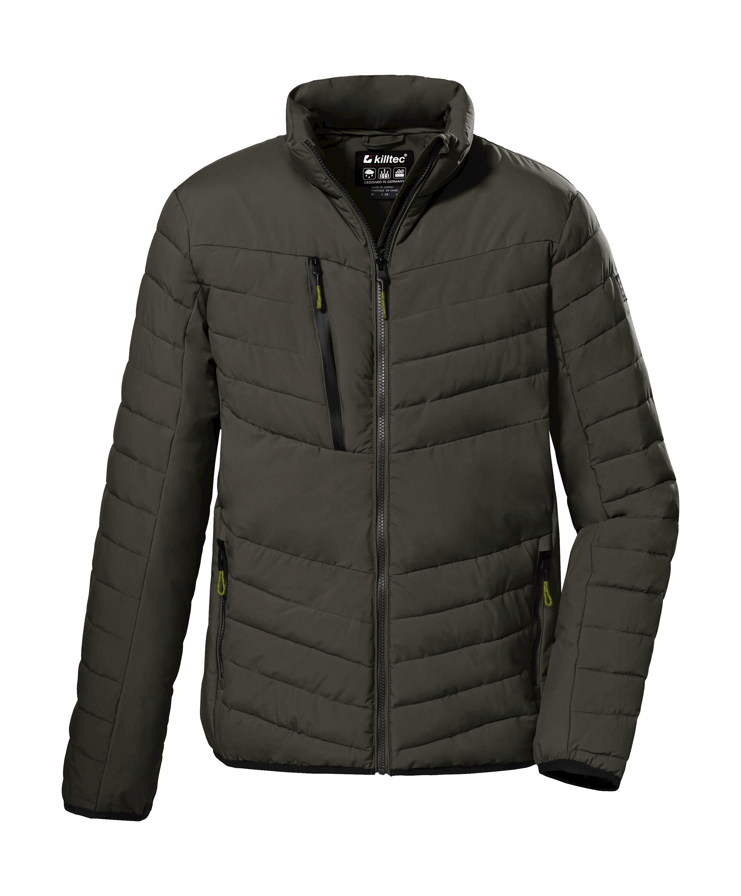 Killtec Steppjacke »KOW 63 MN QLTD JCKT« Wasser- und windabweisende Steppjacke mit Kinnschutz und Zippern